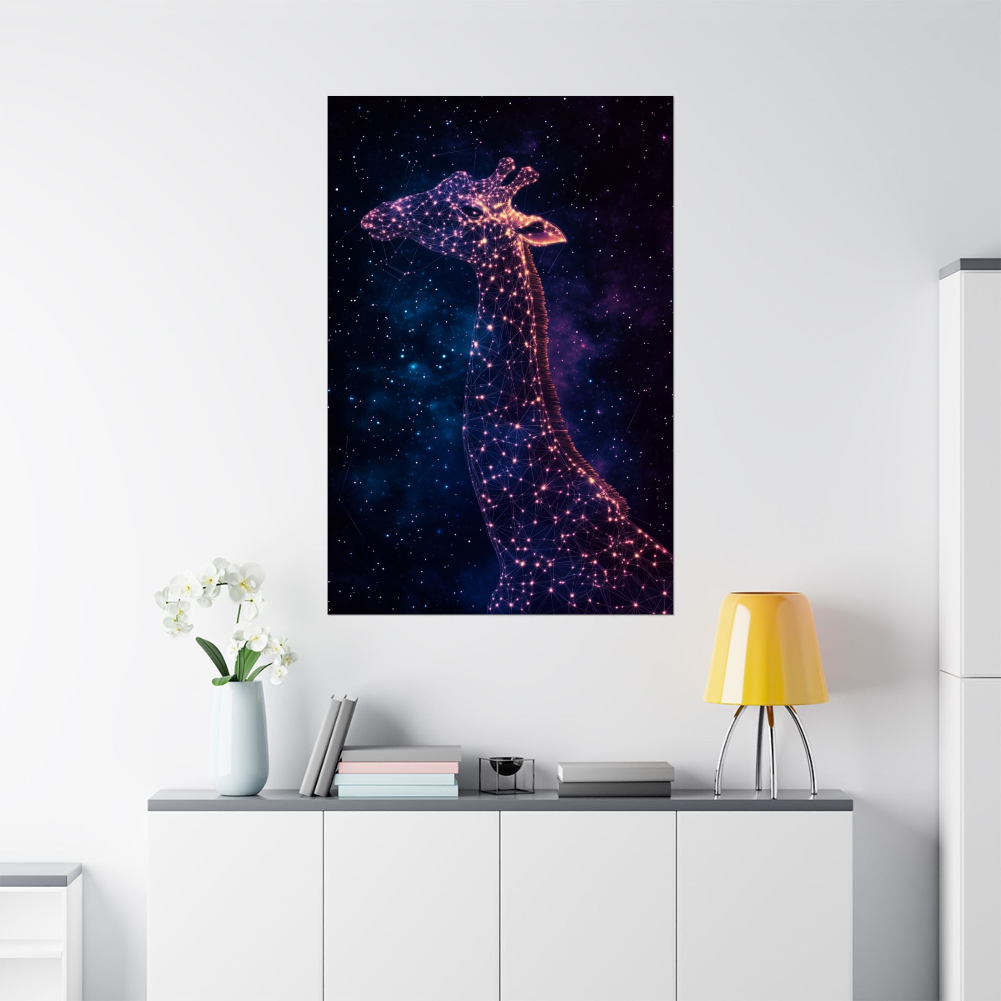 Constellation Giraffe Poster