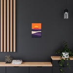 Abstract Coastal Sunset Canvas Wall Art - SynthFrame