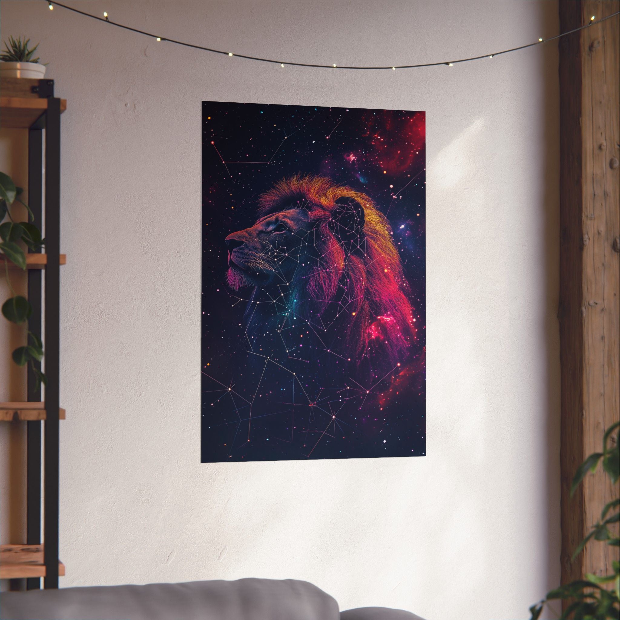 Constellation Lion Poster