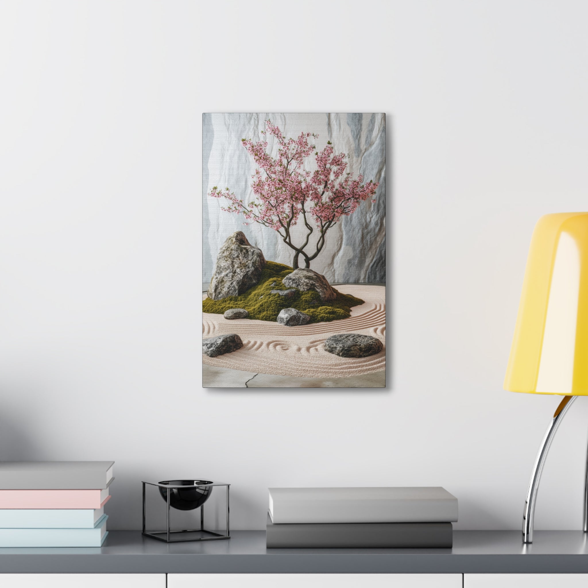 Zen Japanese Garden Canvas Wall Art - SynthFrame