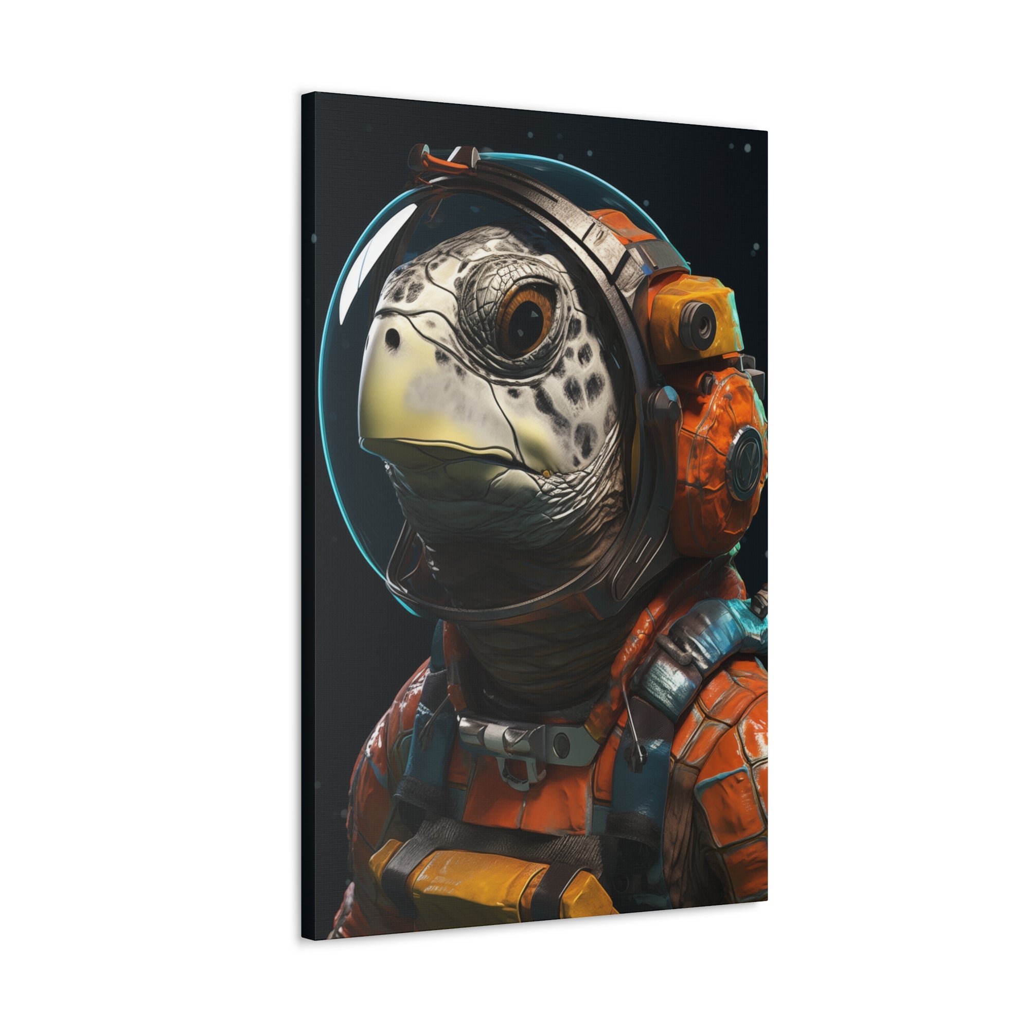 AstroTurtle 2 Canvas Wall Art - SynthFrame