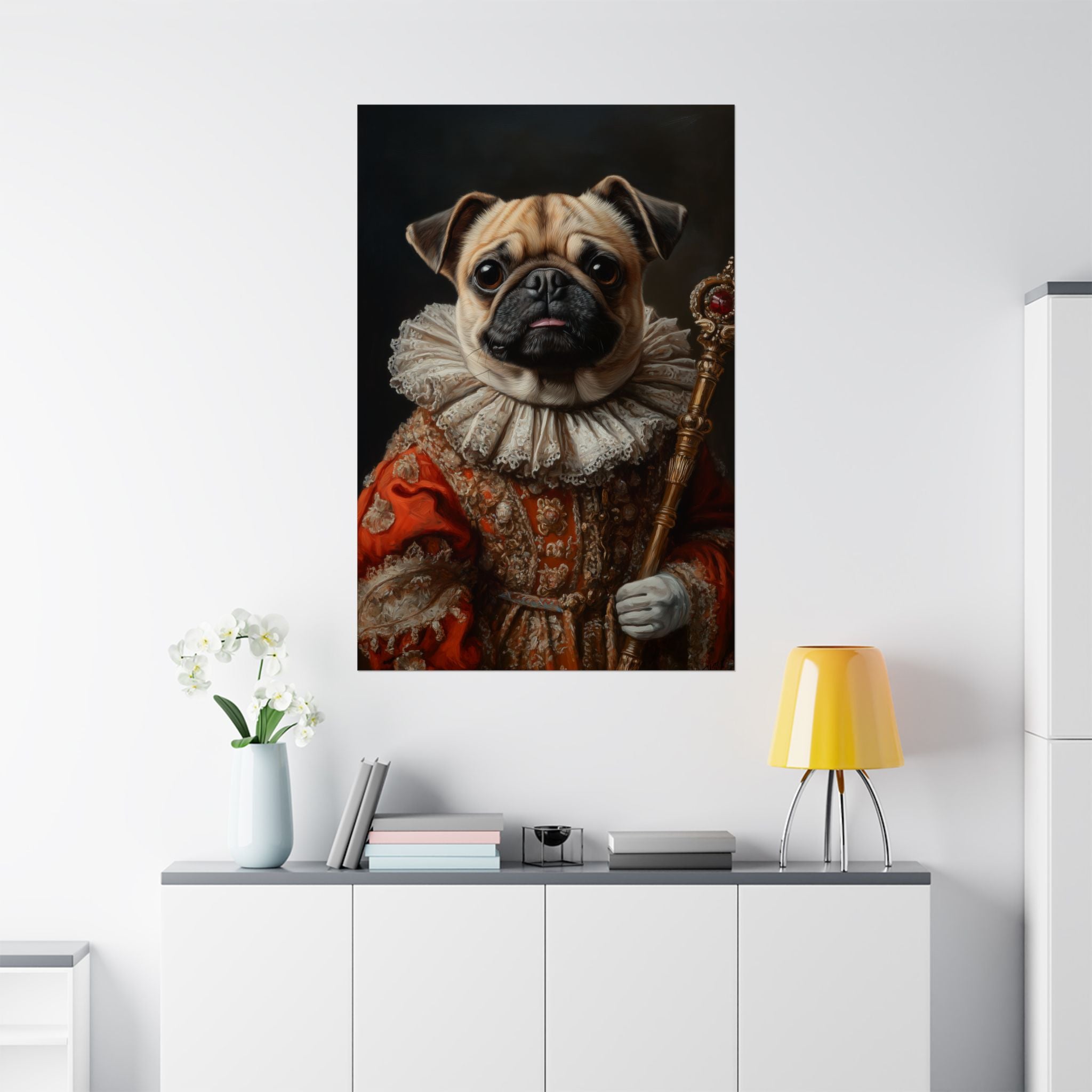 Renaissance Pug Poster