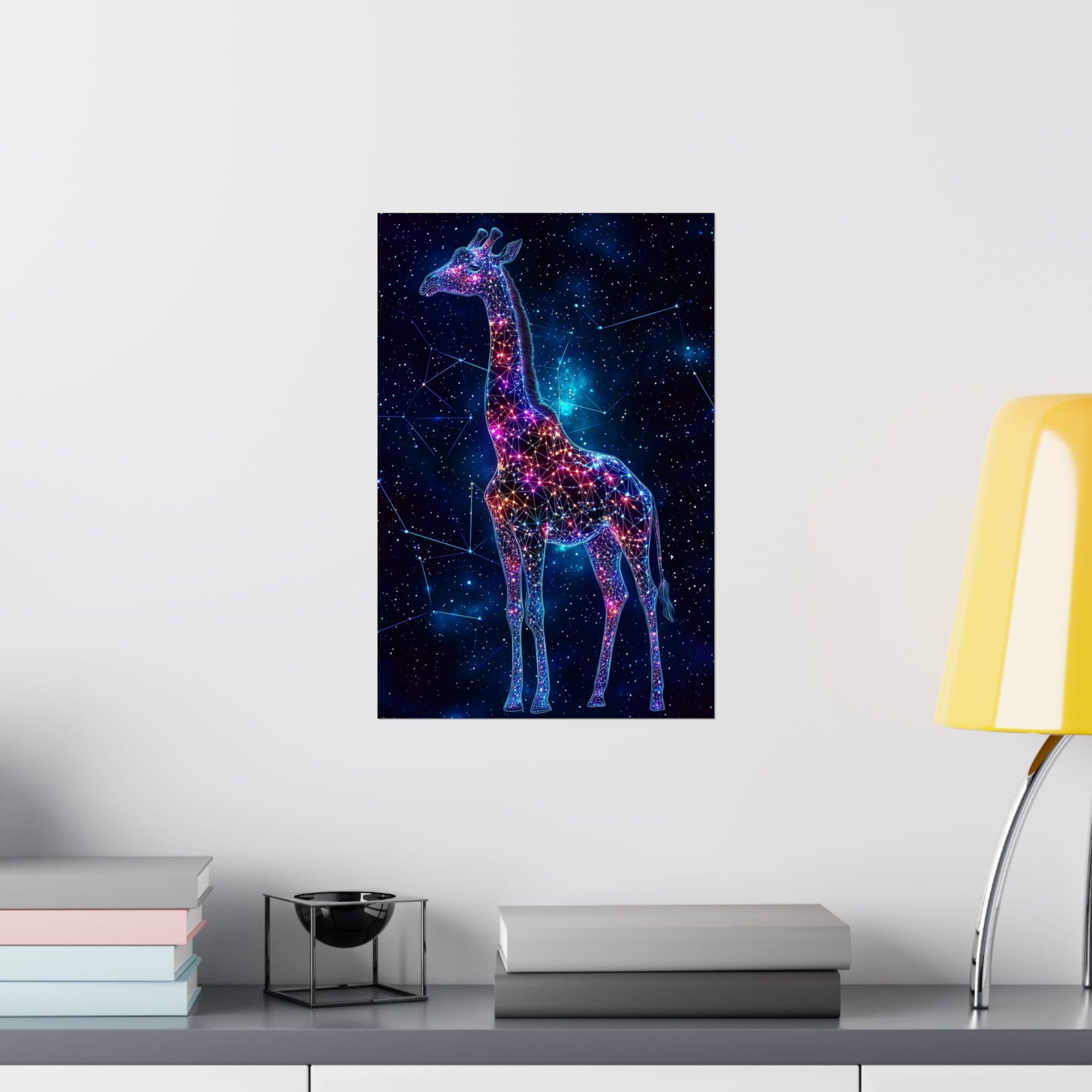 Constellation Giraffe Poster