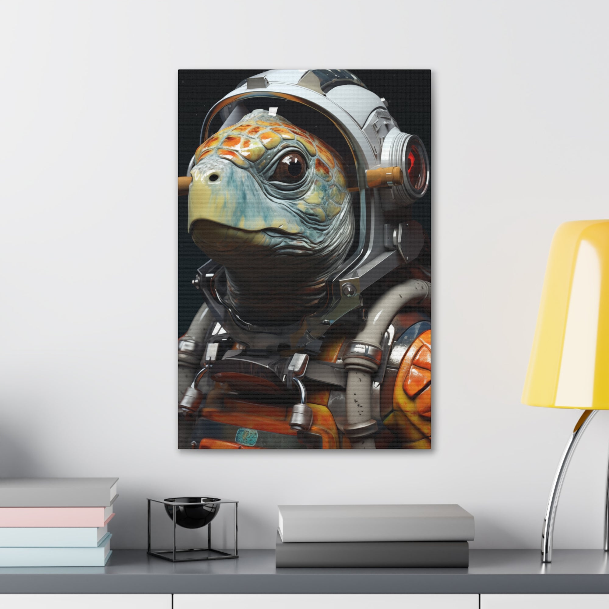 AstroTurtle 3 Canvas Wall Art - SynthFrame