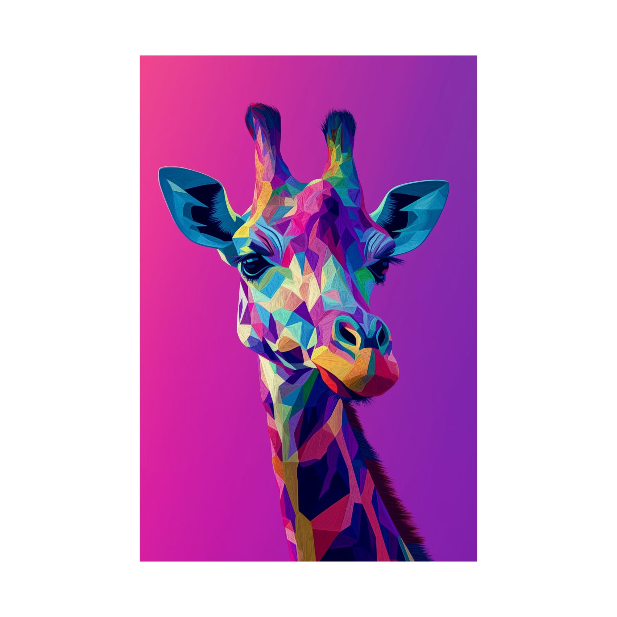 Crystalline Giraffe Poster