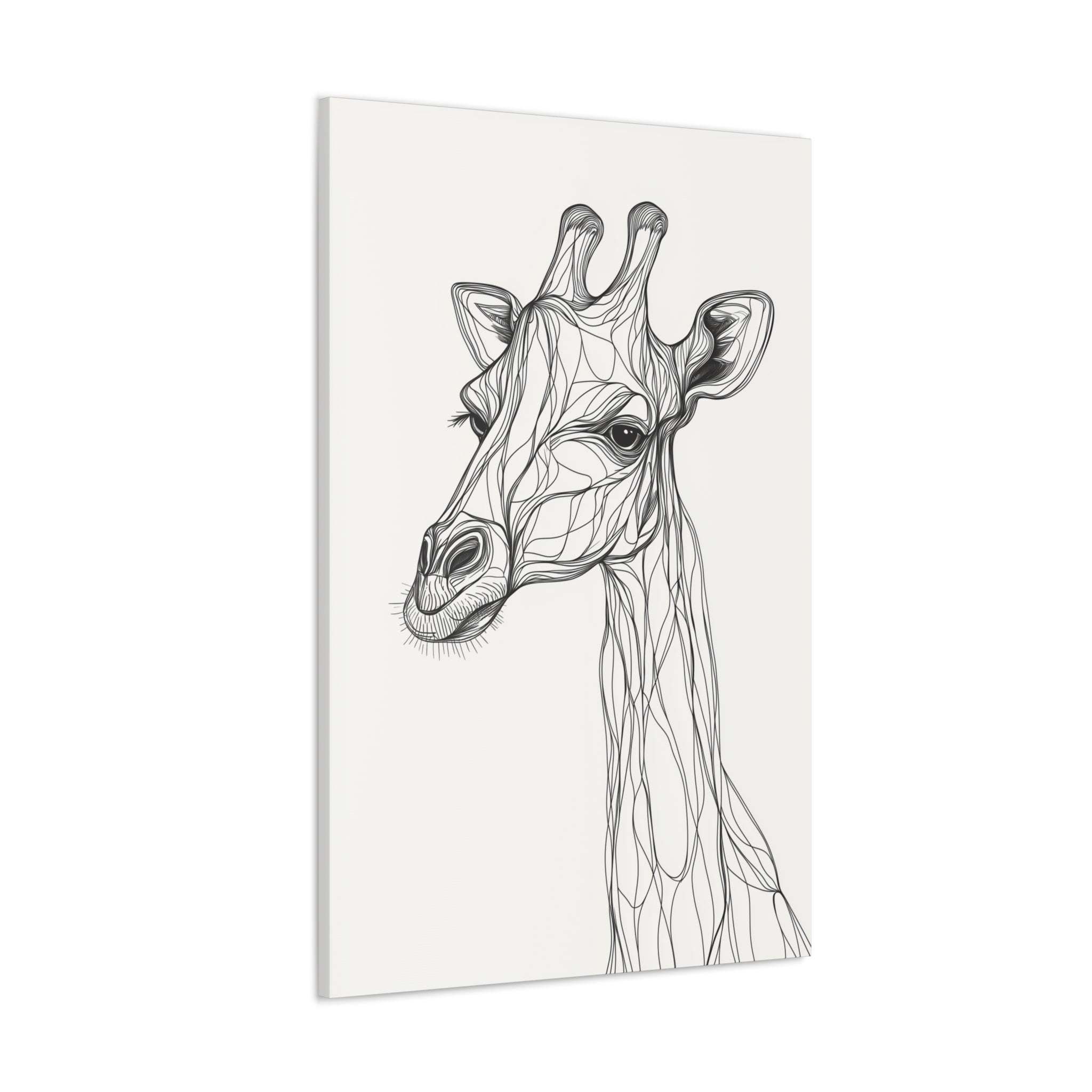 Essence of Giraffe Canvas Wall Art - SynthFrame