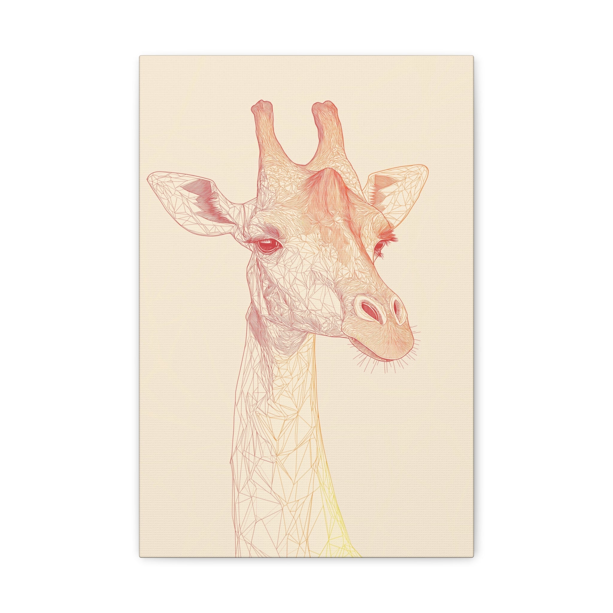 Essence of Giraffe Canvas Wall Art - SynthFrame