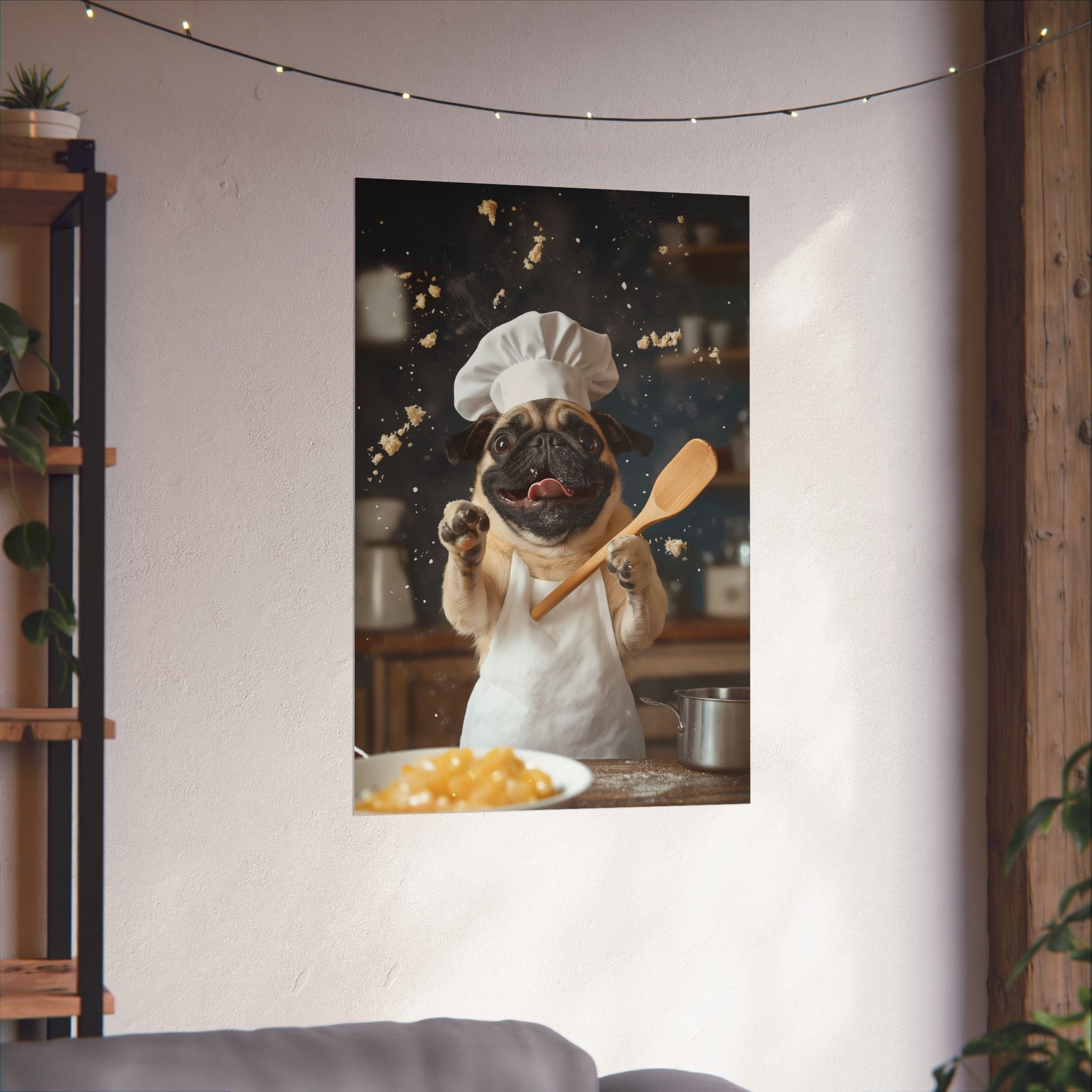 Chef Pug Poster