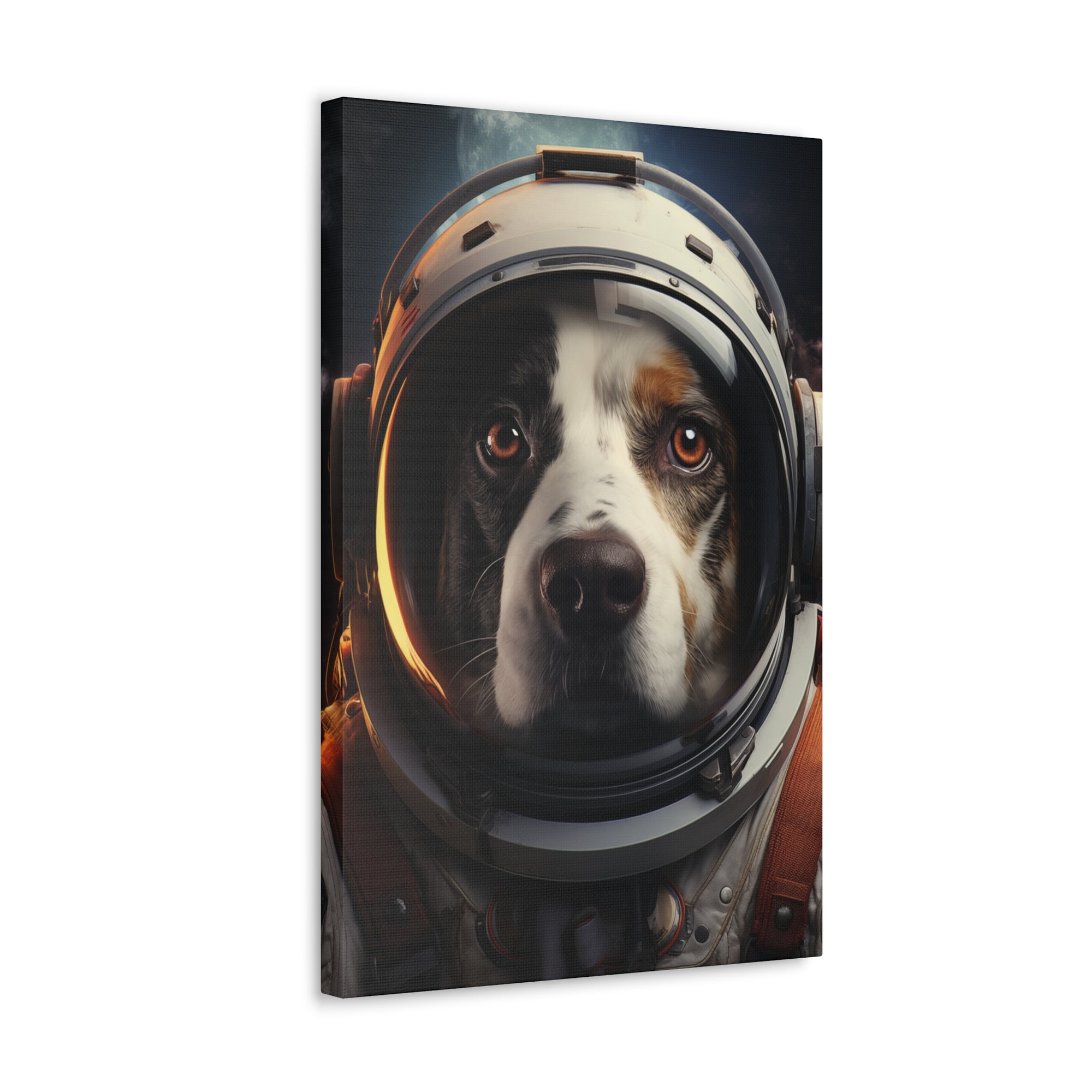 AstroDog 2 Canvas Wall Art - SynthFrame