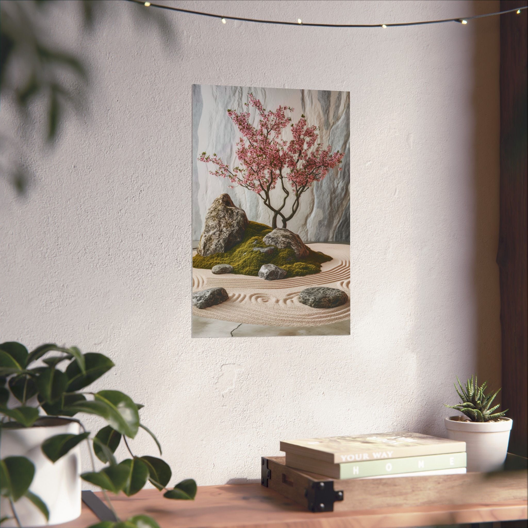 Zen Japanese Garden Poster Wall Art - SynthFrame