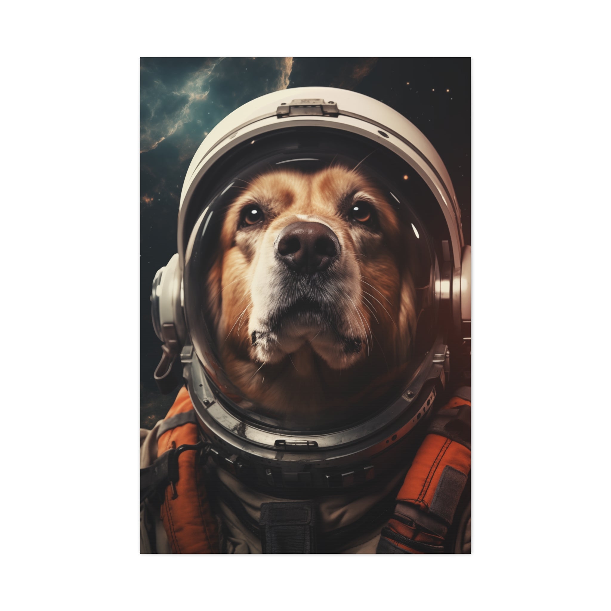 AstroDog 1 Canvas Wall Art - SynthFrame