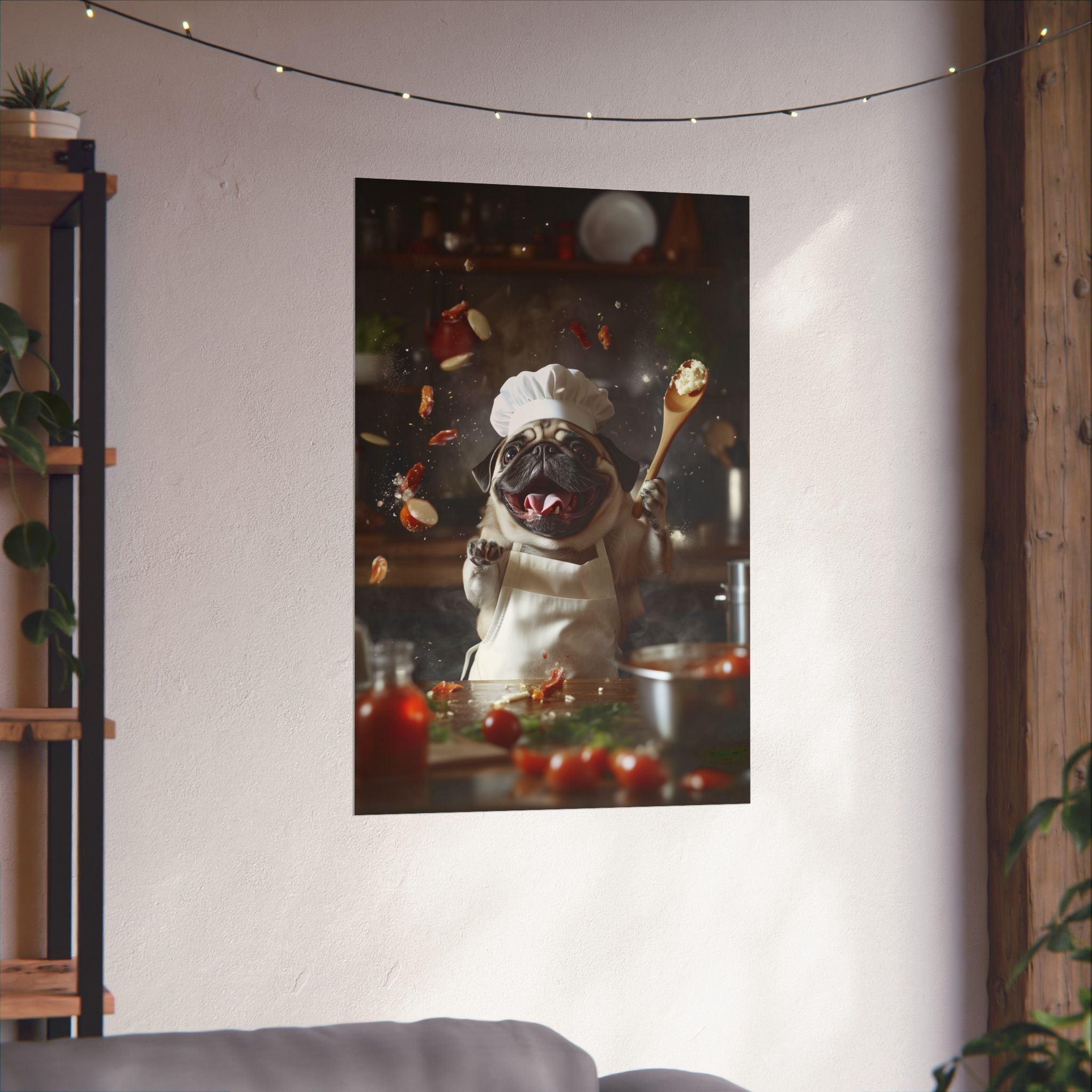 Chef Pug Poster