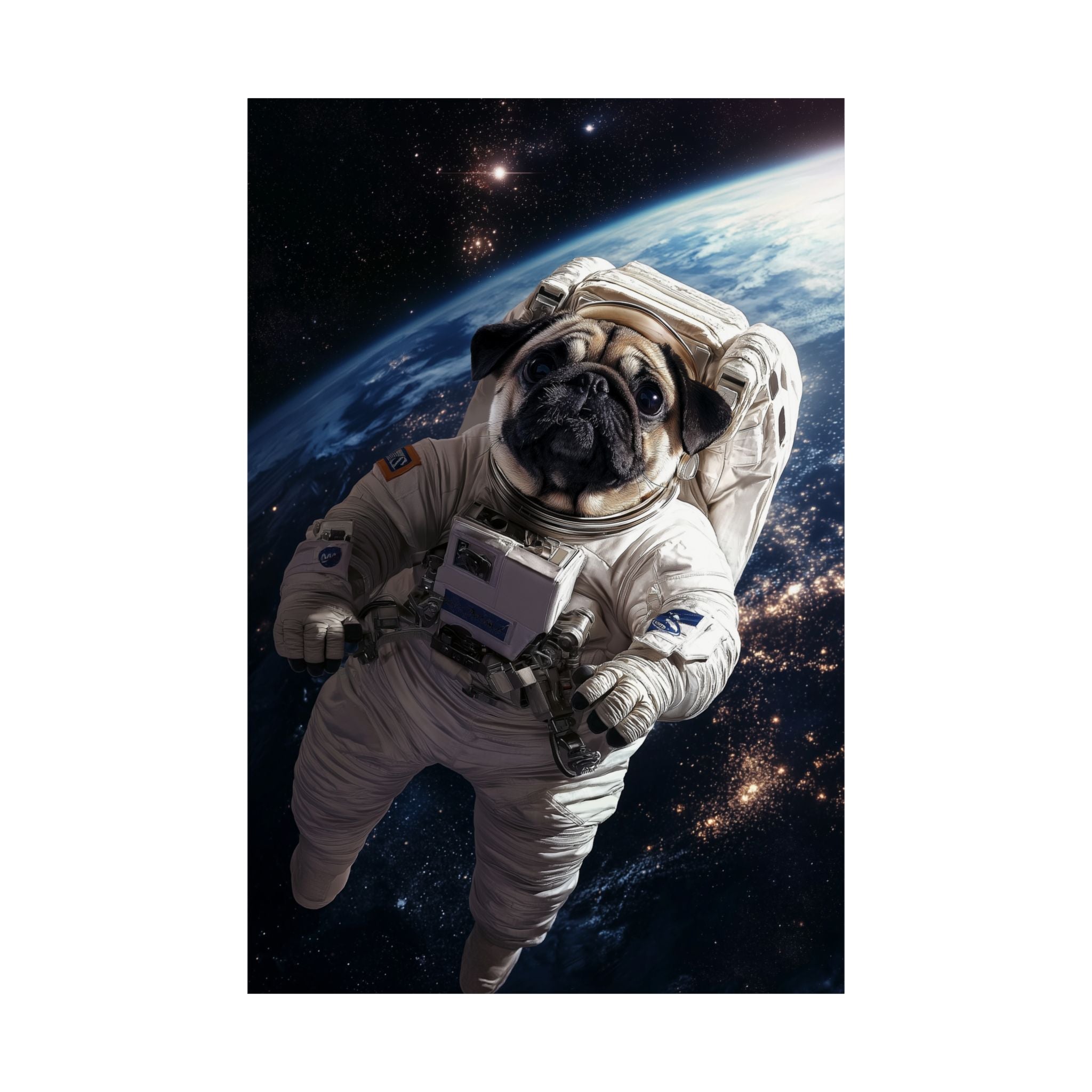 Cosmic Pug Poster