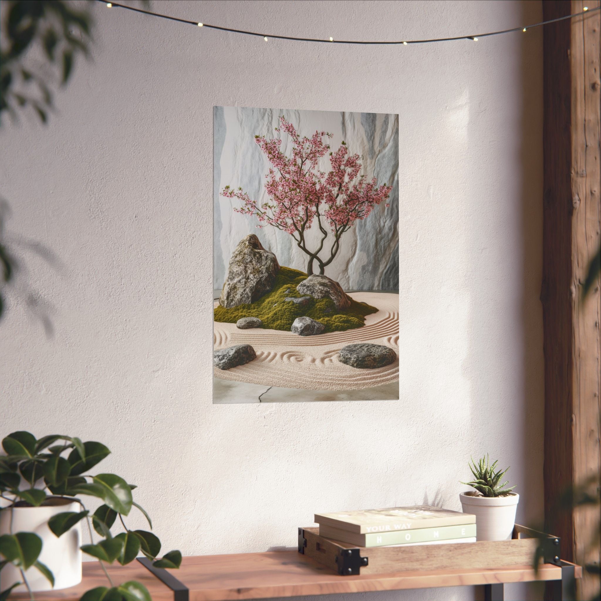 Zen Japanese Garden Poster Wall Art - SynthFrame