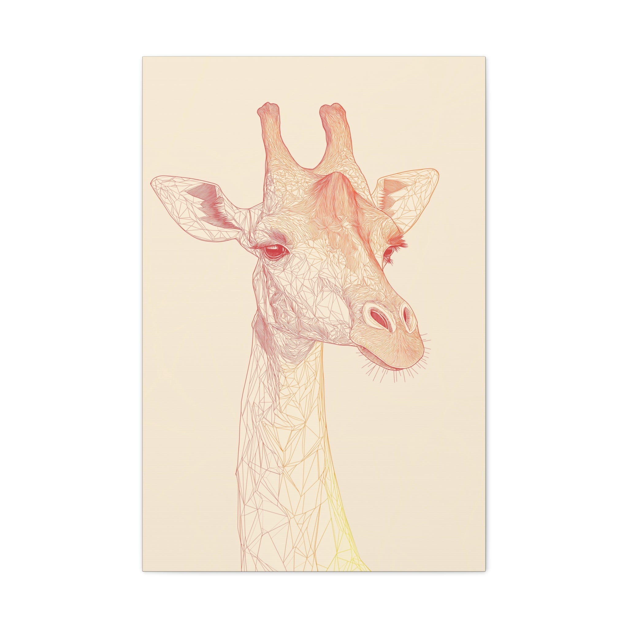 Essence of Giraffe Canvas Wall Art - SynthFrame