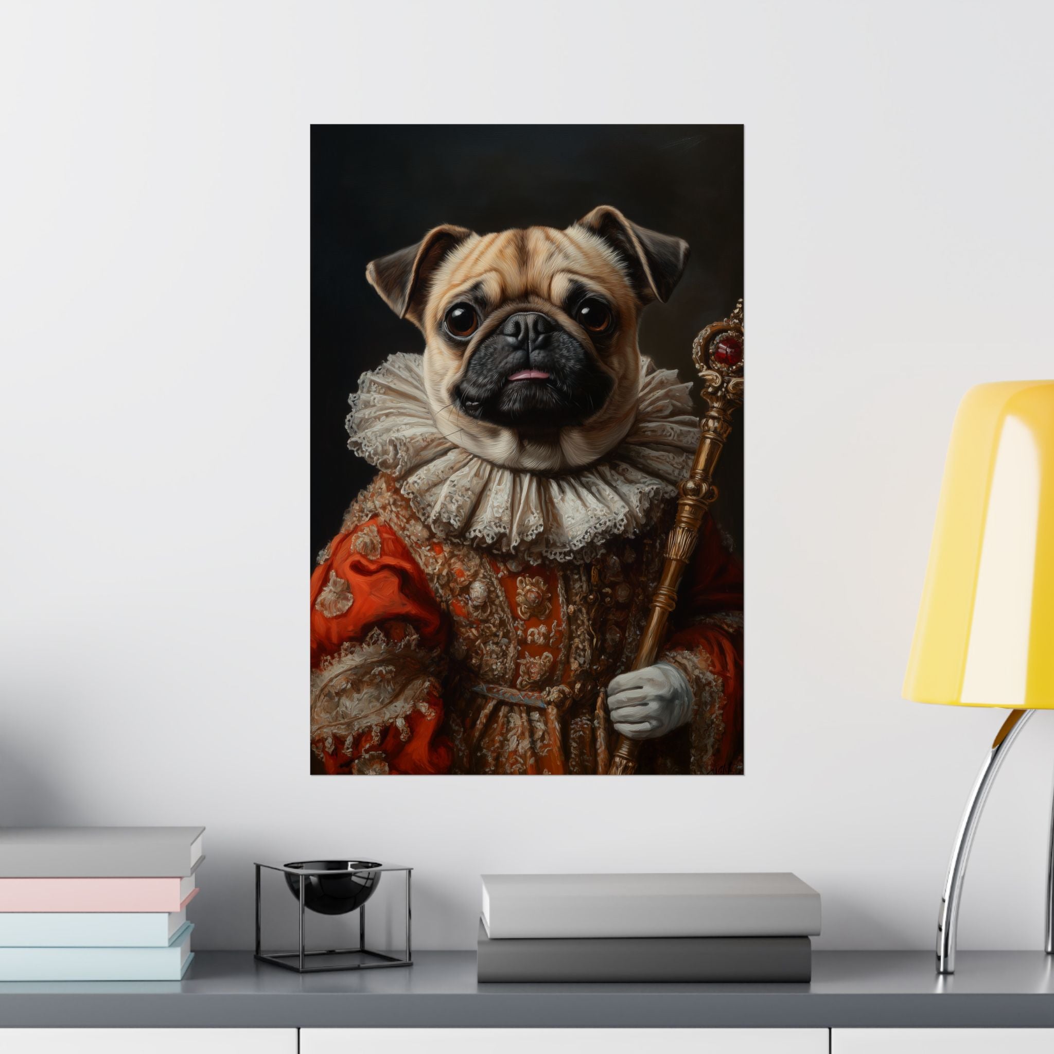 Renaissance Pug Poster