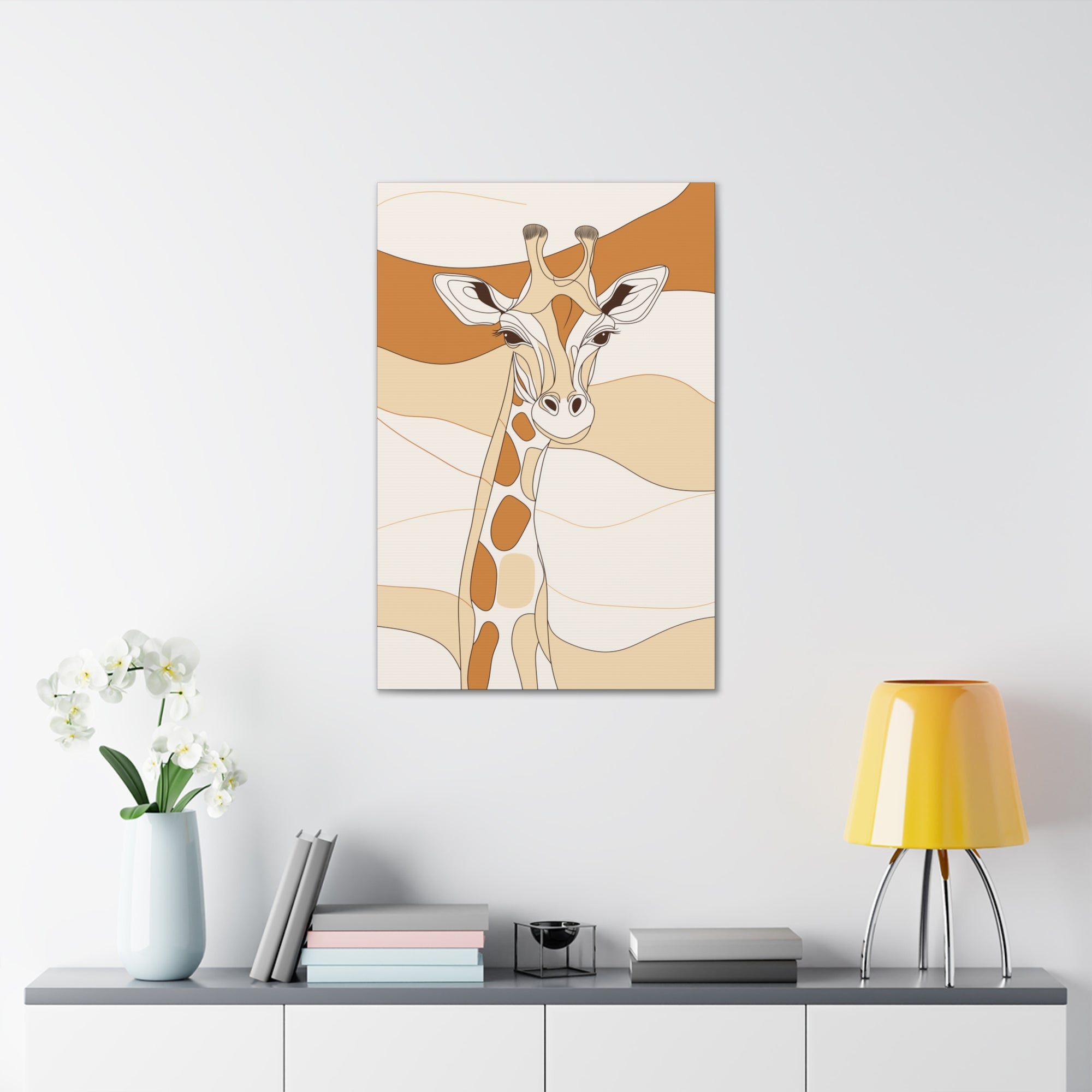 Essence of Giraffe Canvas Wall Art - SynthFrame