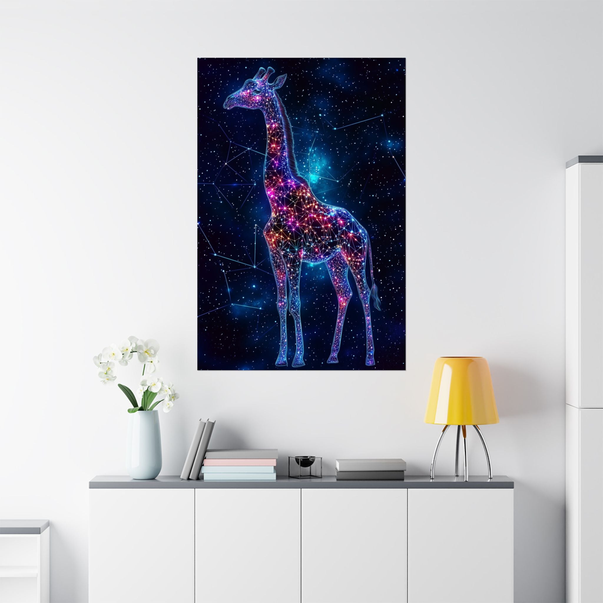 Constellation Giraffe Poster