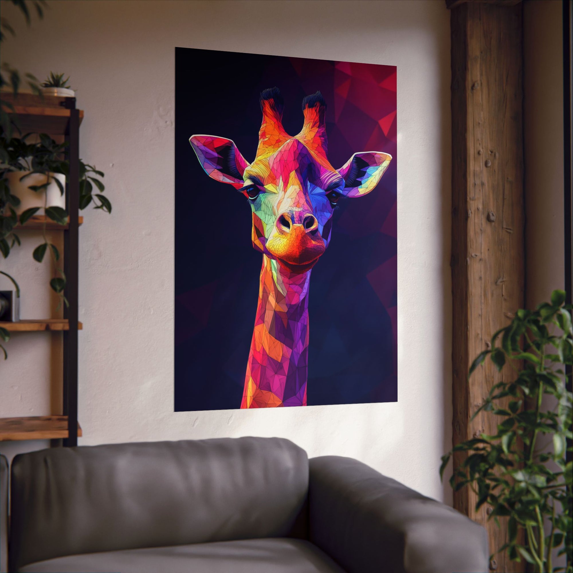 Crystalline Giraffe Poster