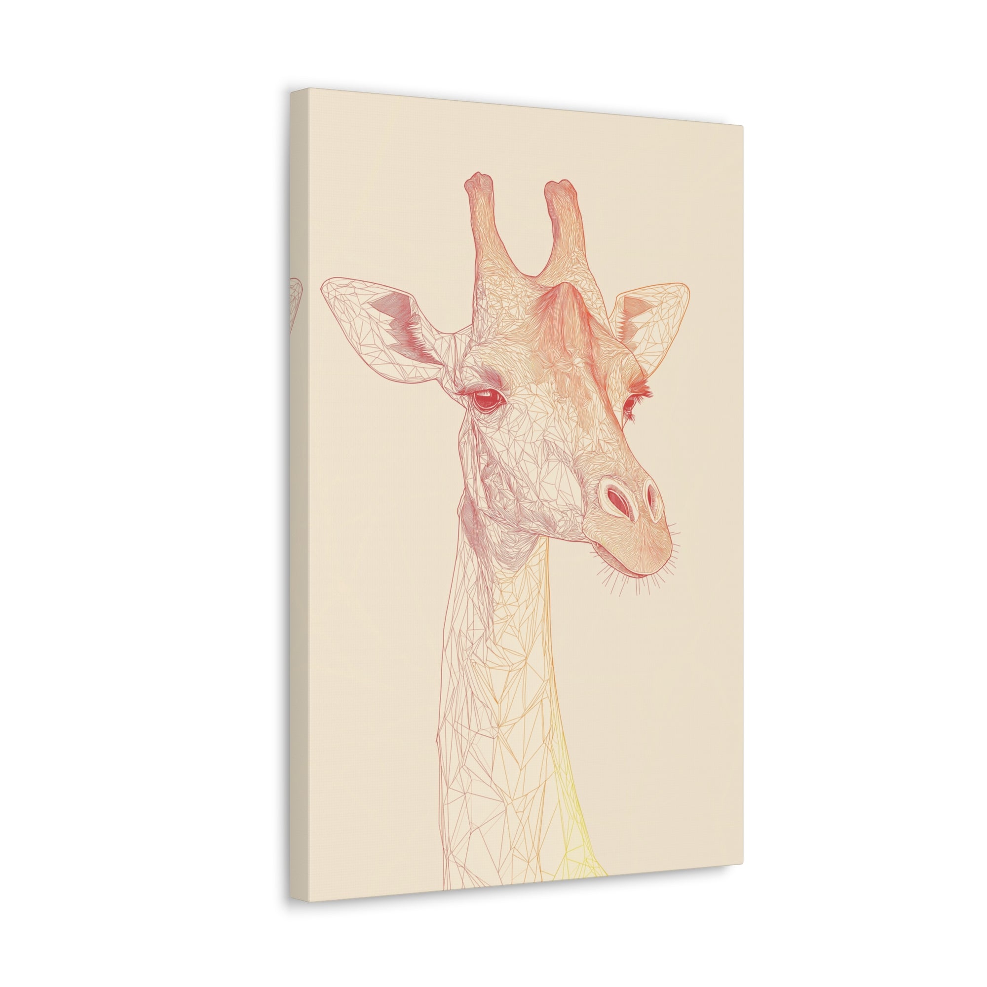 Essence of Giraffe Canvas Wall Art - SynthFrame