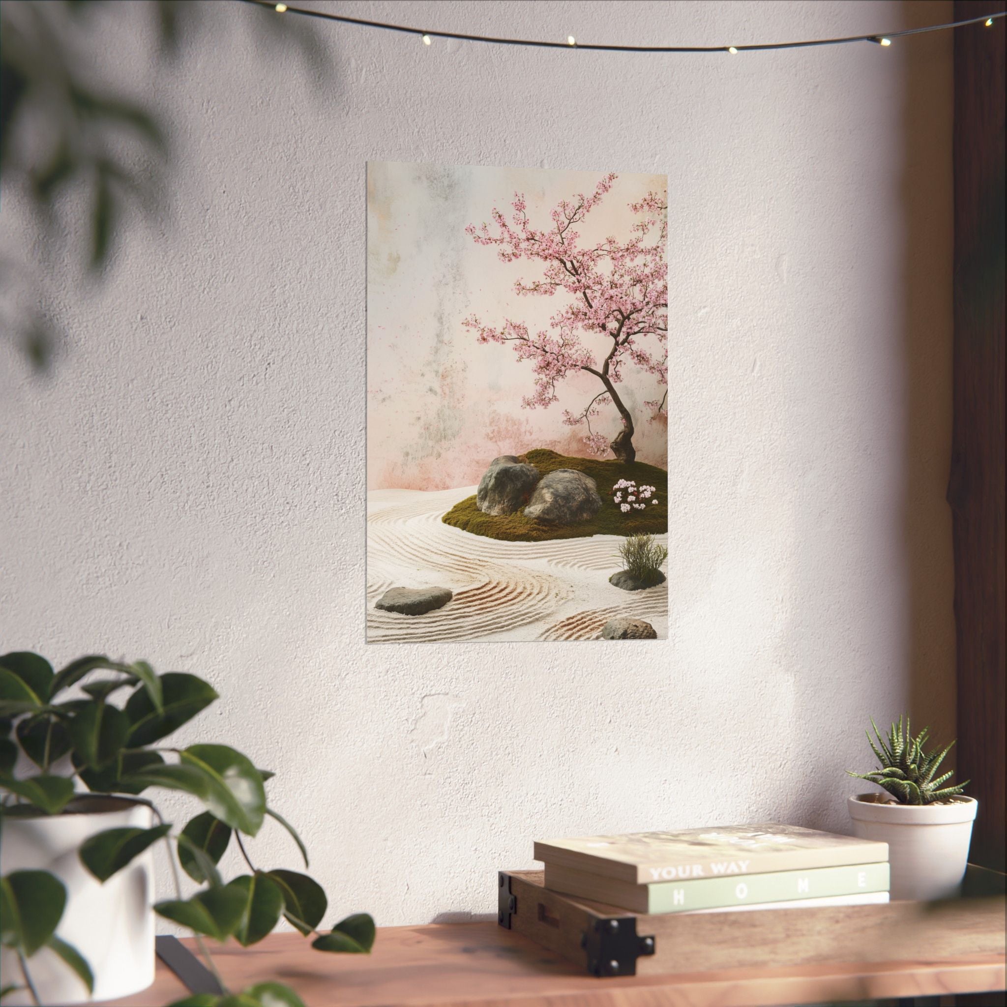 Zen Japanese Garden Poster Wall Art - SynthFrame