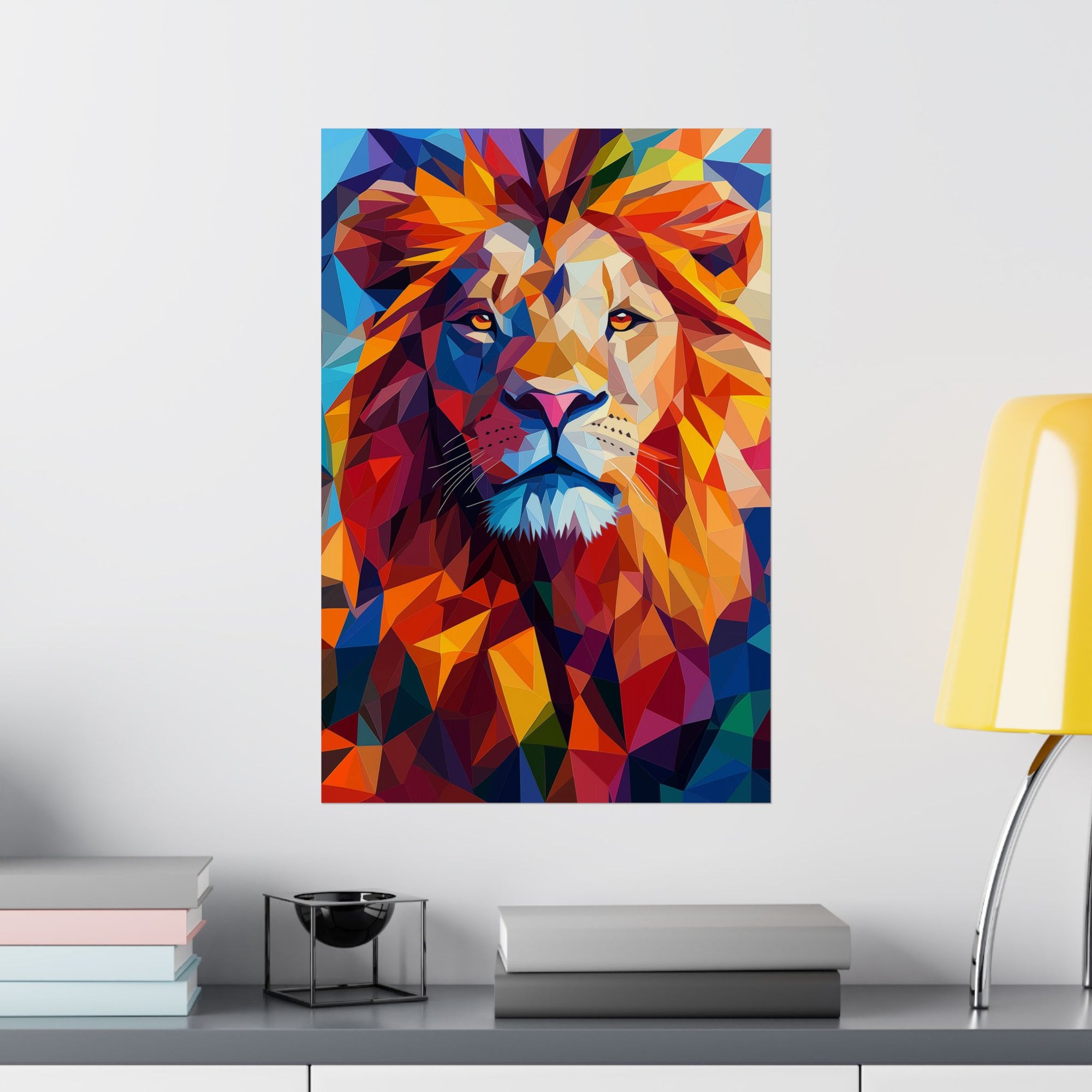 Crystalline Lion Poster