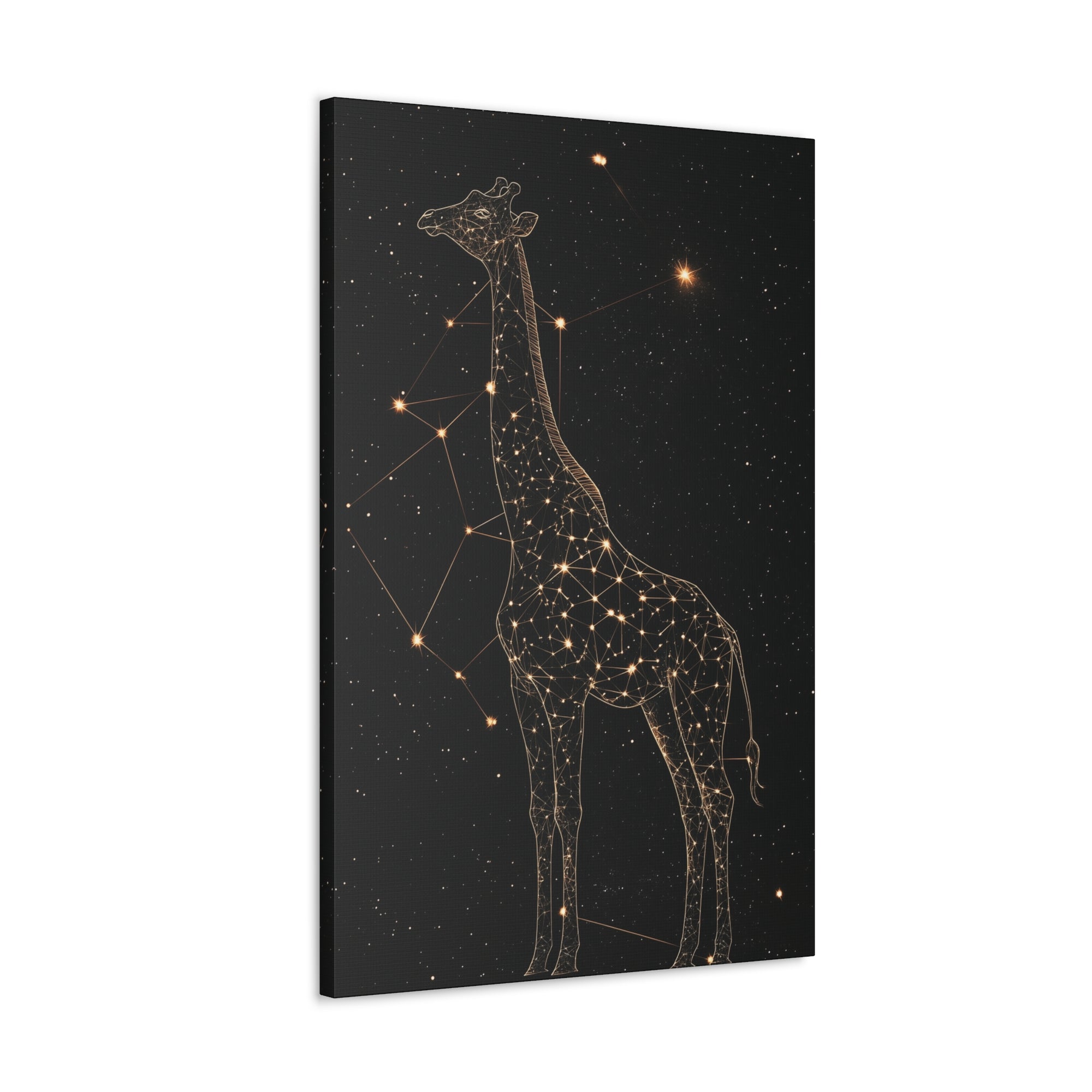 Constellation Giraffe Canvas Wall Art - SynthFrame