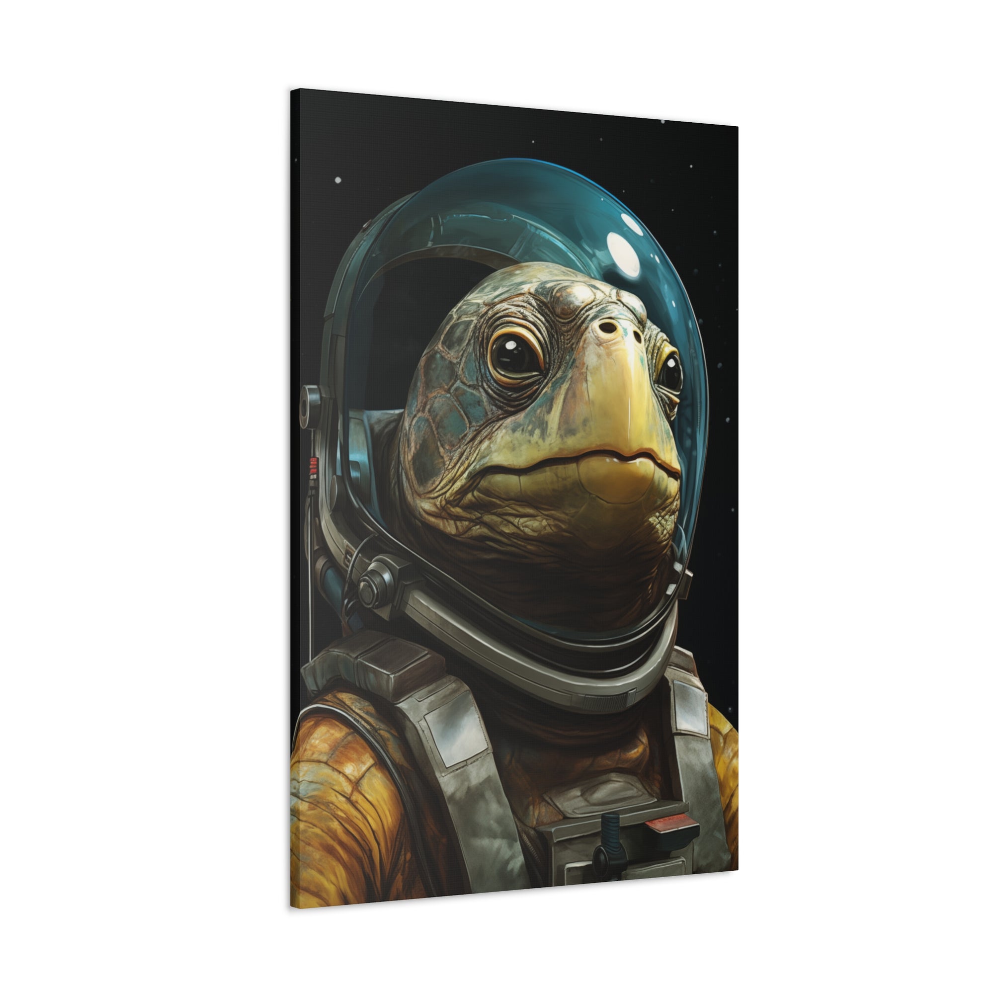 AstroTurtle 1 Canvas Wall Art - SynthFrame