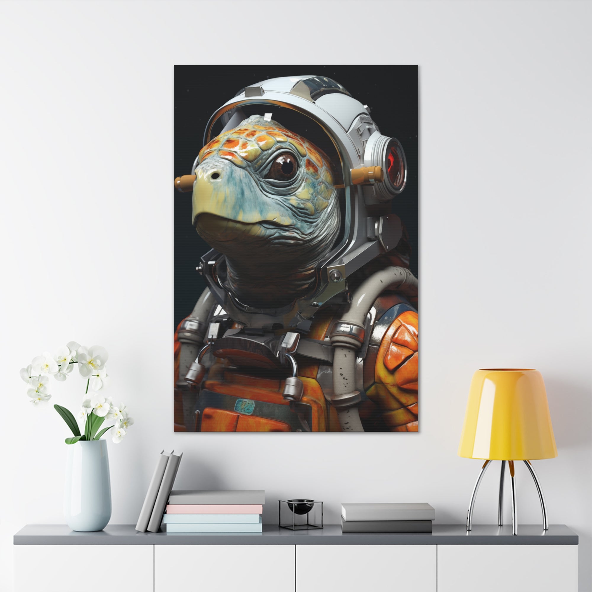 AstroTurtle 3 Canvas Wall Art - SynthFrame