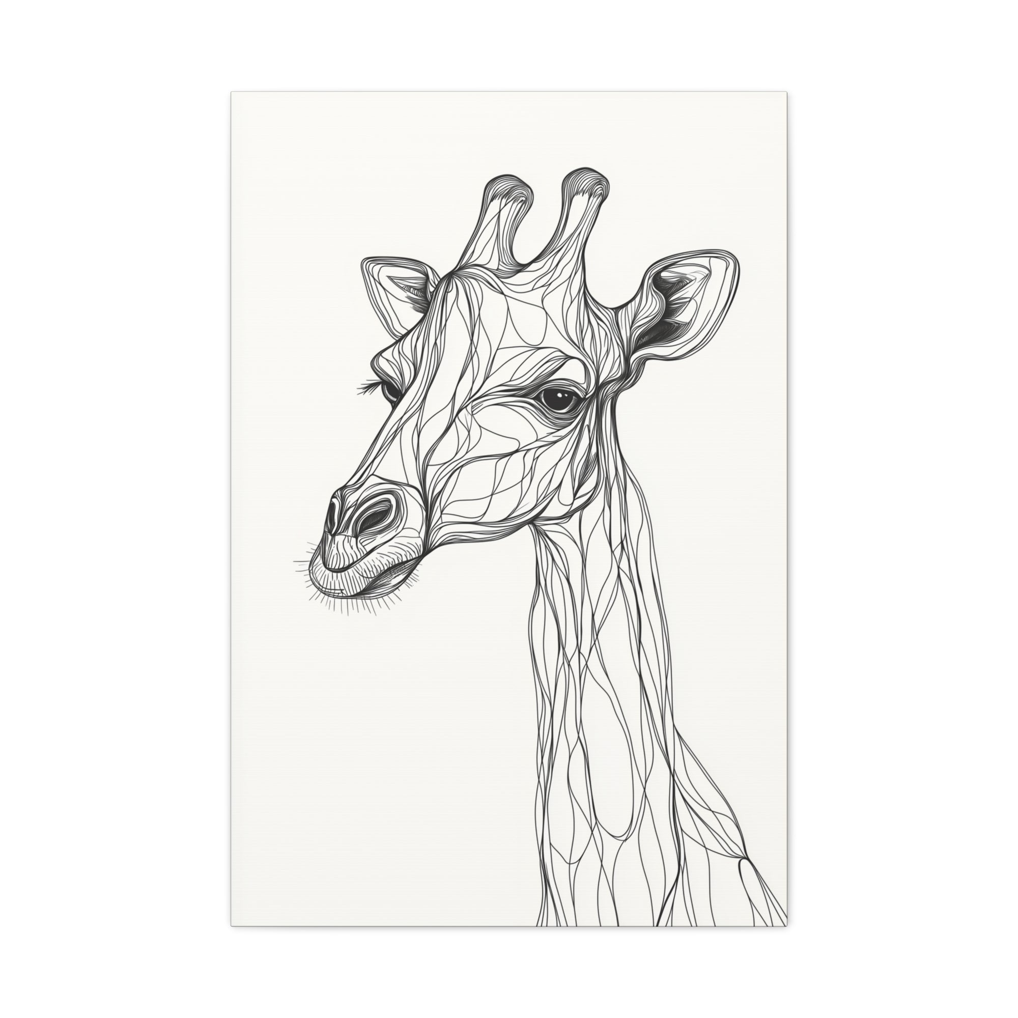 Essence of Giraffe Canvas Wall Art - SynthFrame