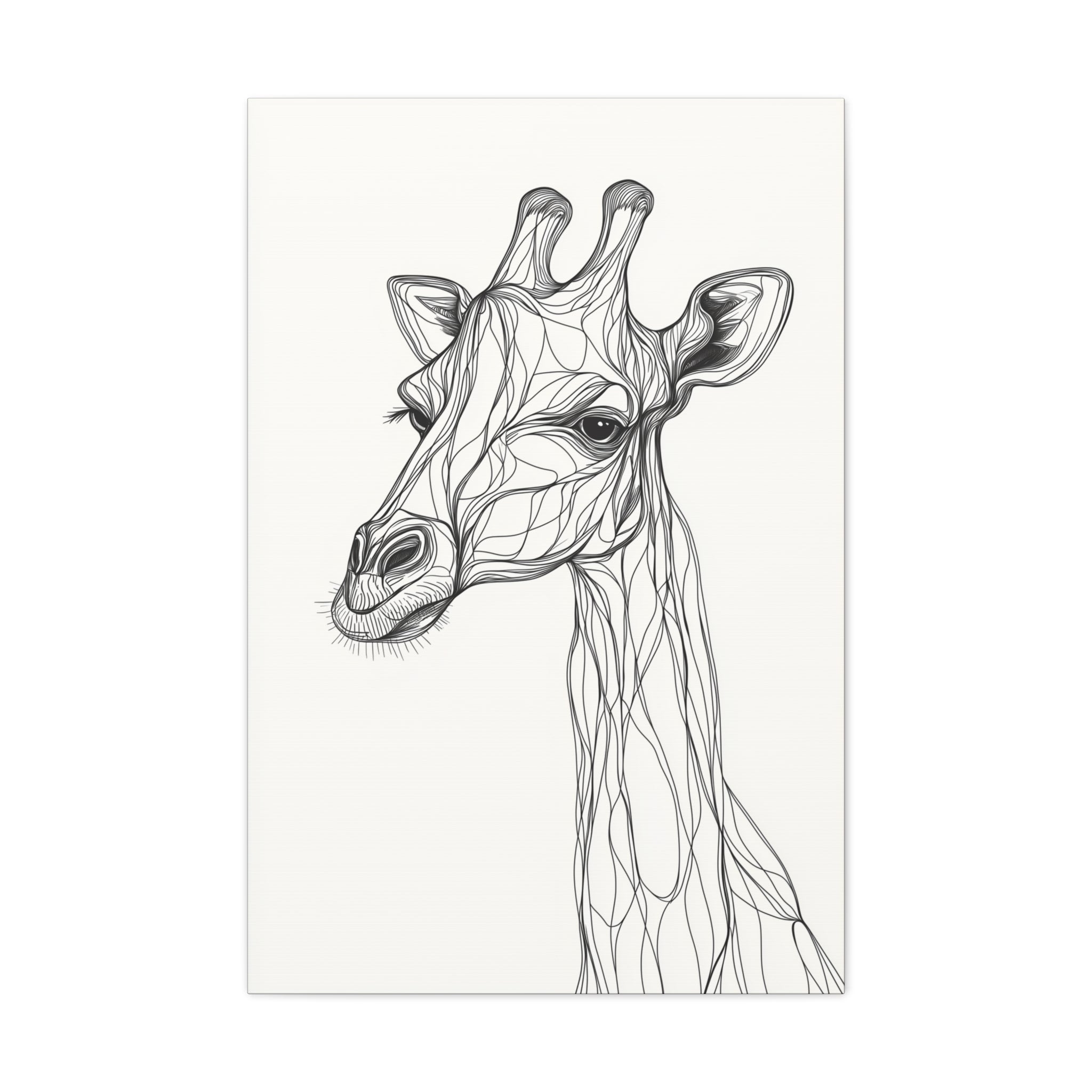 Essence of Giraffe Canvas Wall Art - SynthFrame