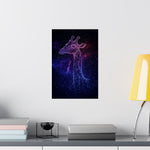 Constellation Giraffe Poster