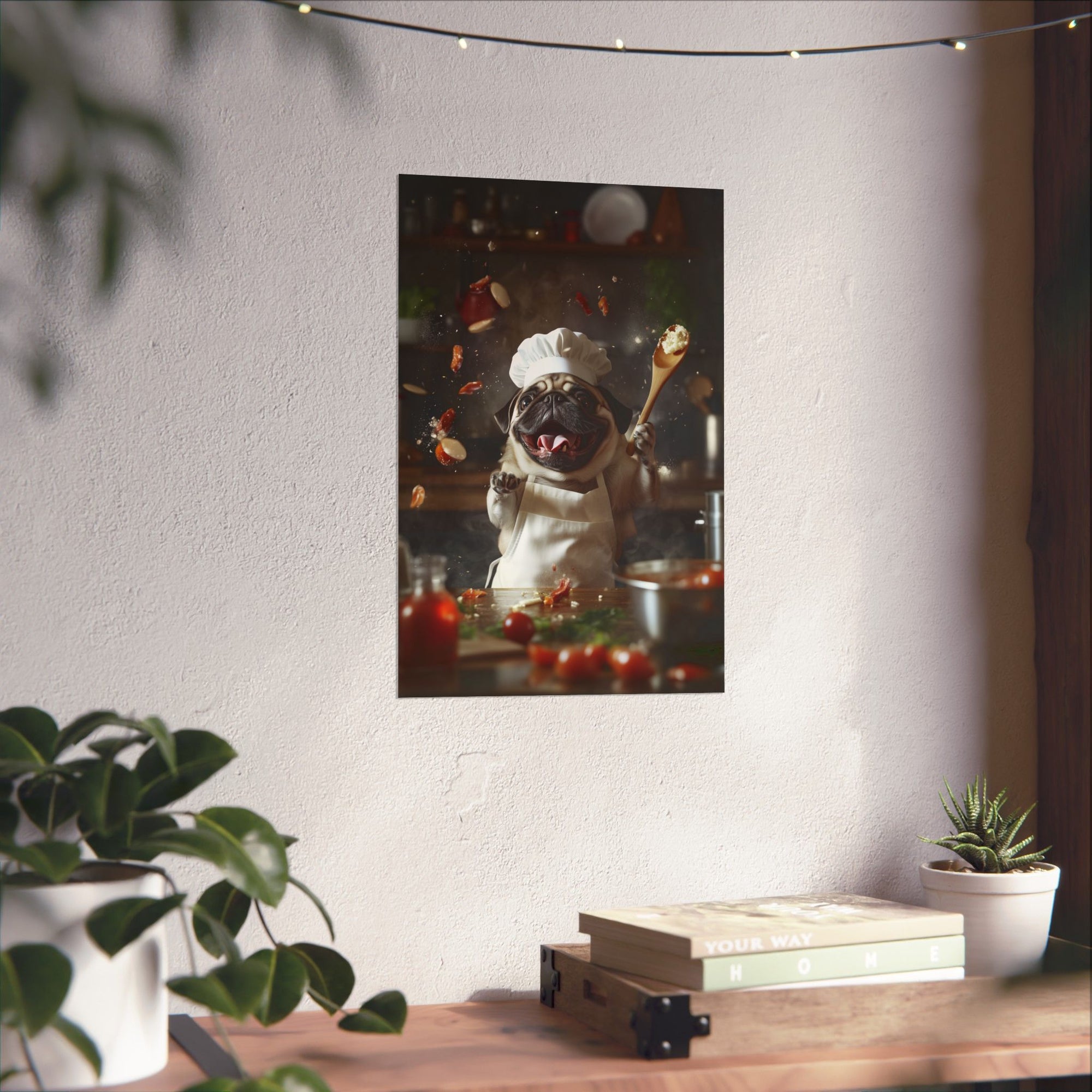 Chef Pug Poster