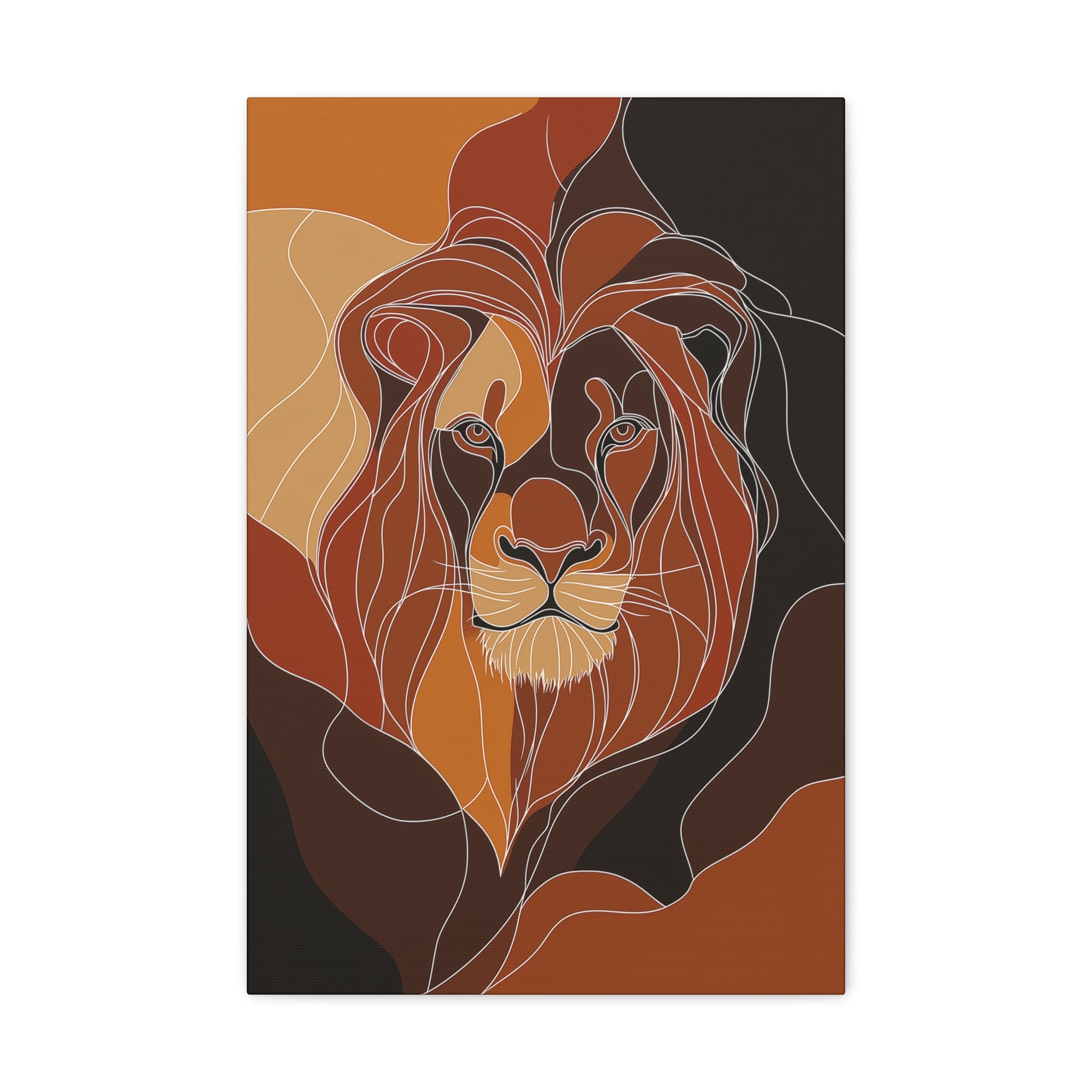 Essence of Lion Canvas Wall Art - SynthFrame