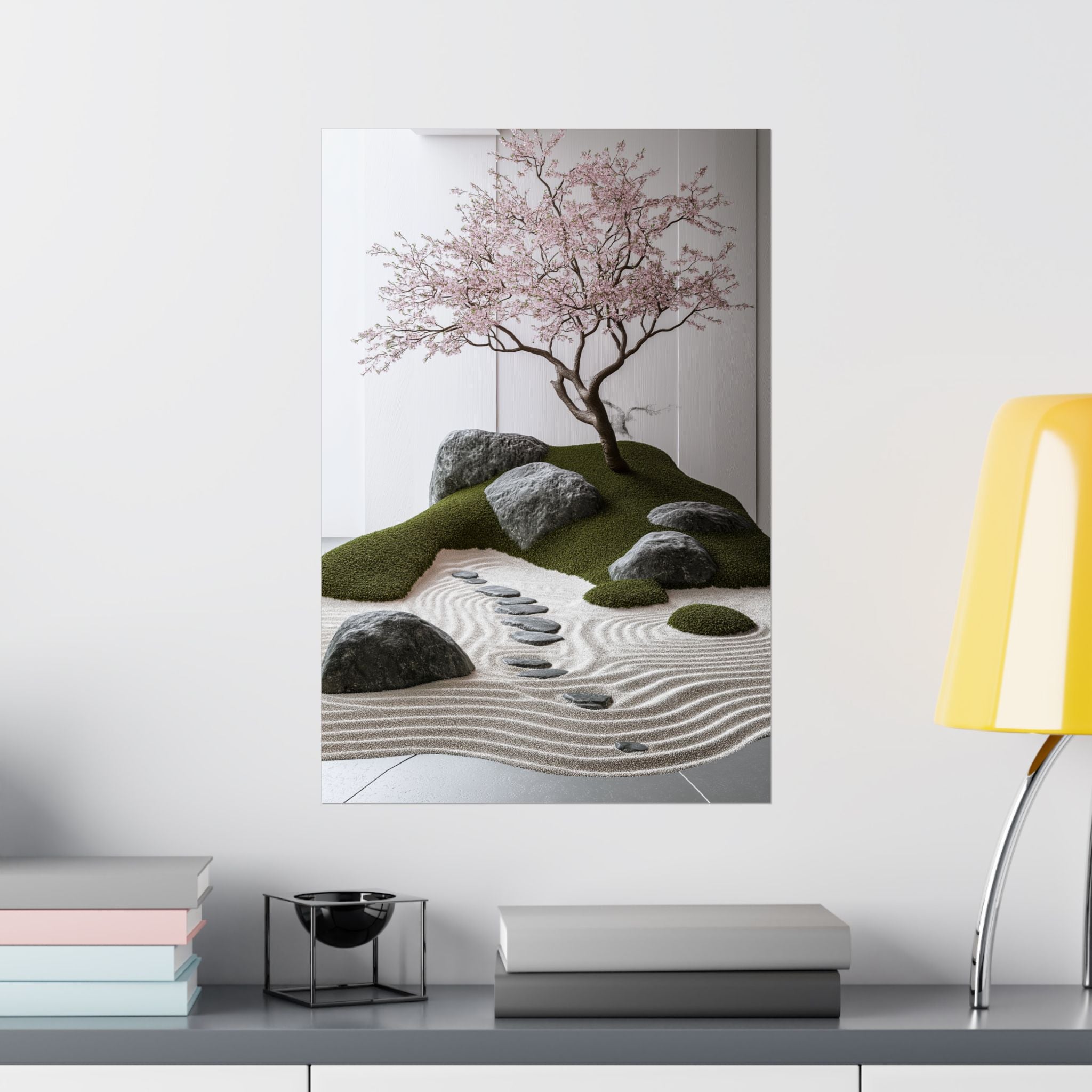 Zen Japanese Garden Poster Wall Art - SynthFrame