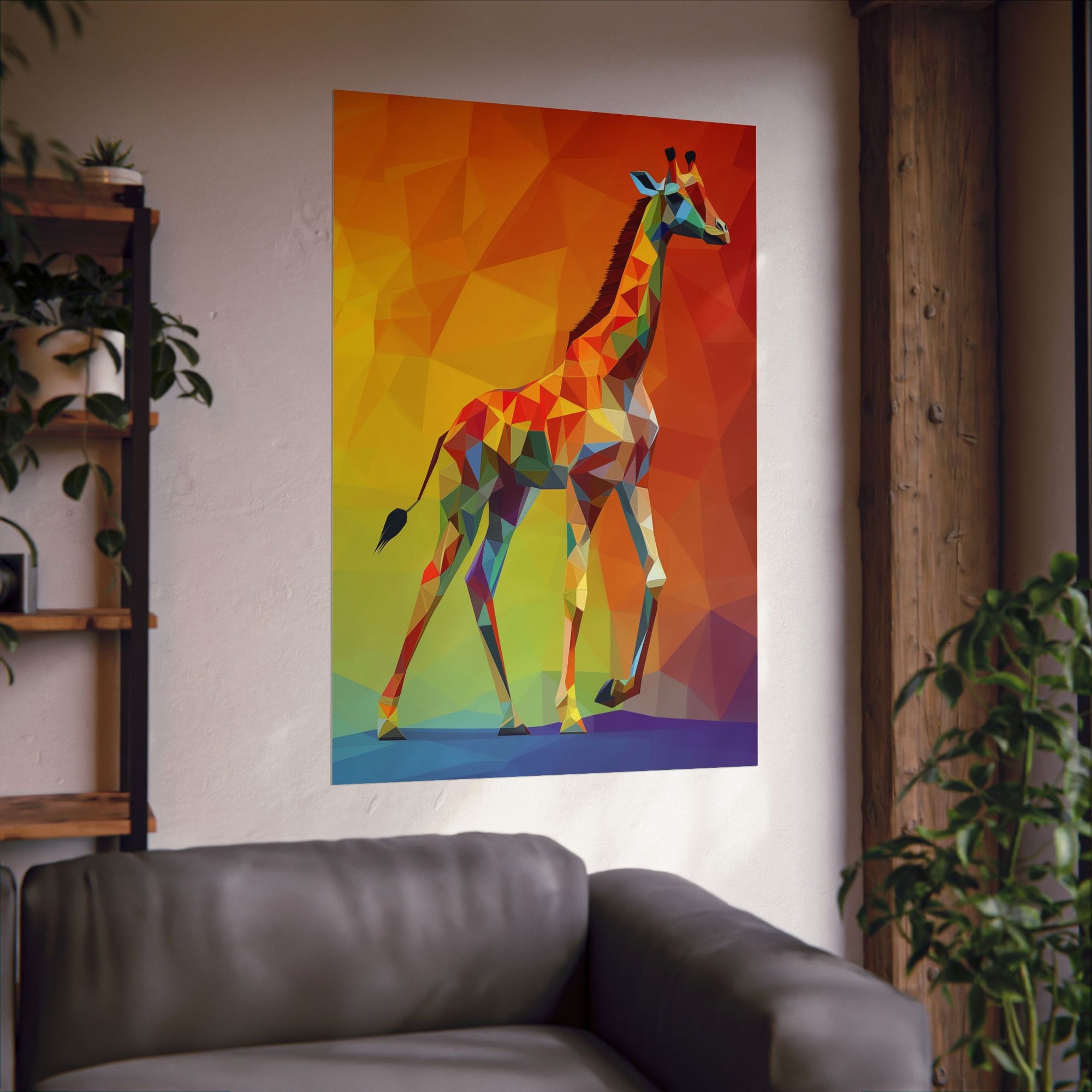 Crystalline Giraffe Poster