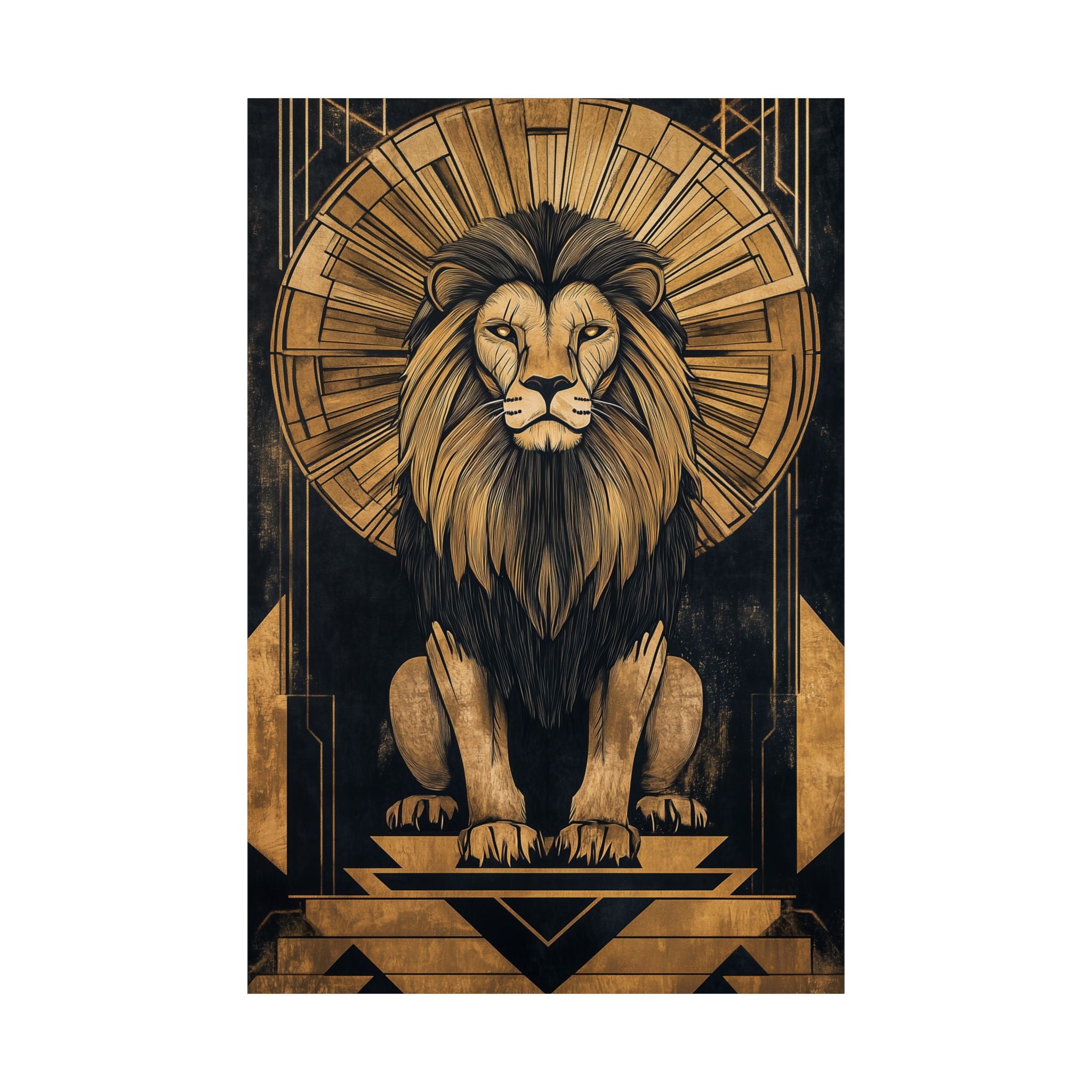 Gilded Lion Poster