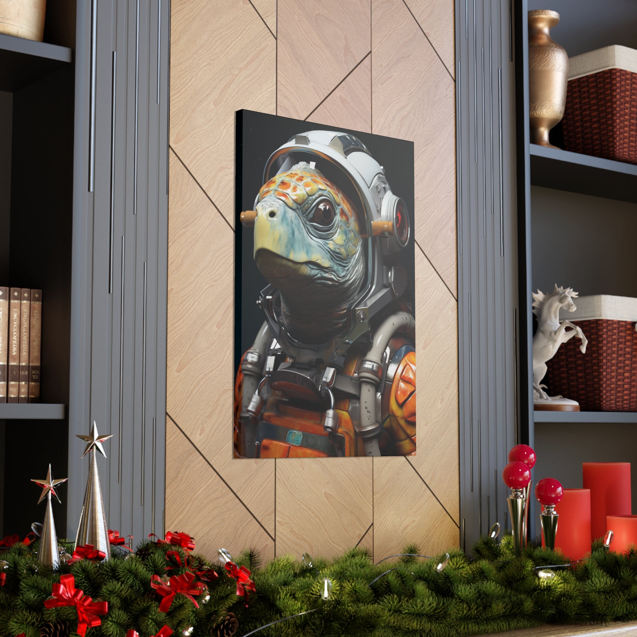 AstroTurtle 3 Canvas Wall Art - SynthFrame