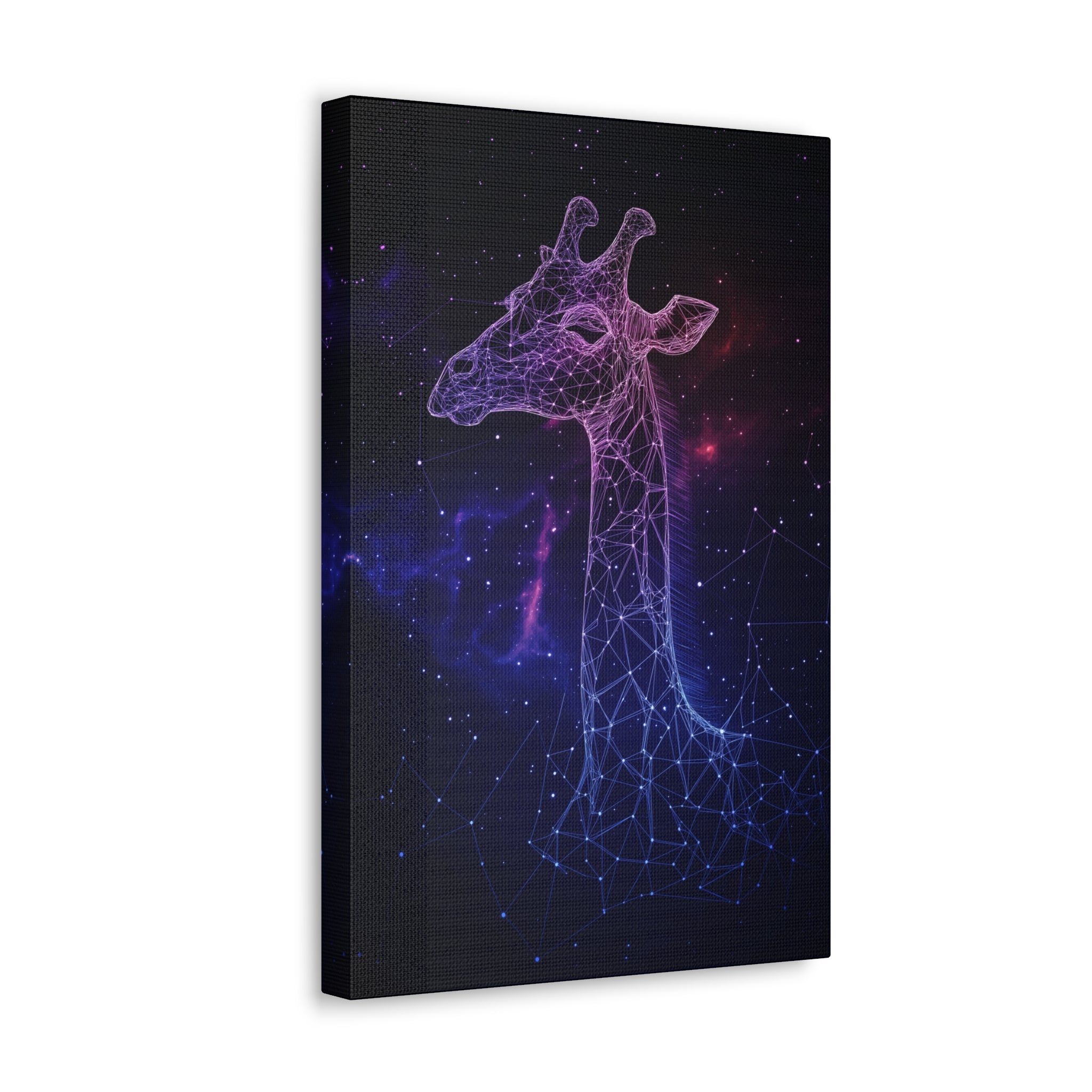 Constellation Giraffe Canvas Wall Art - SynthFrame