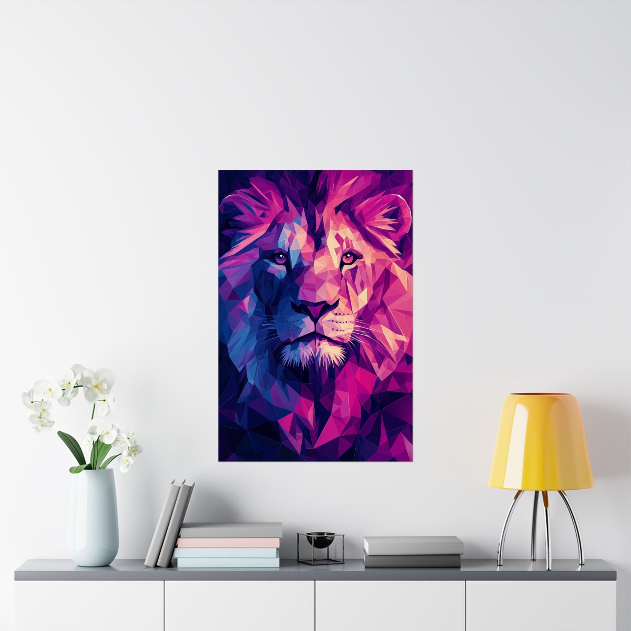 Crystalline Lion Poster