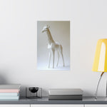 Folded Giraffe Poster