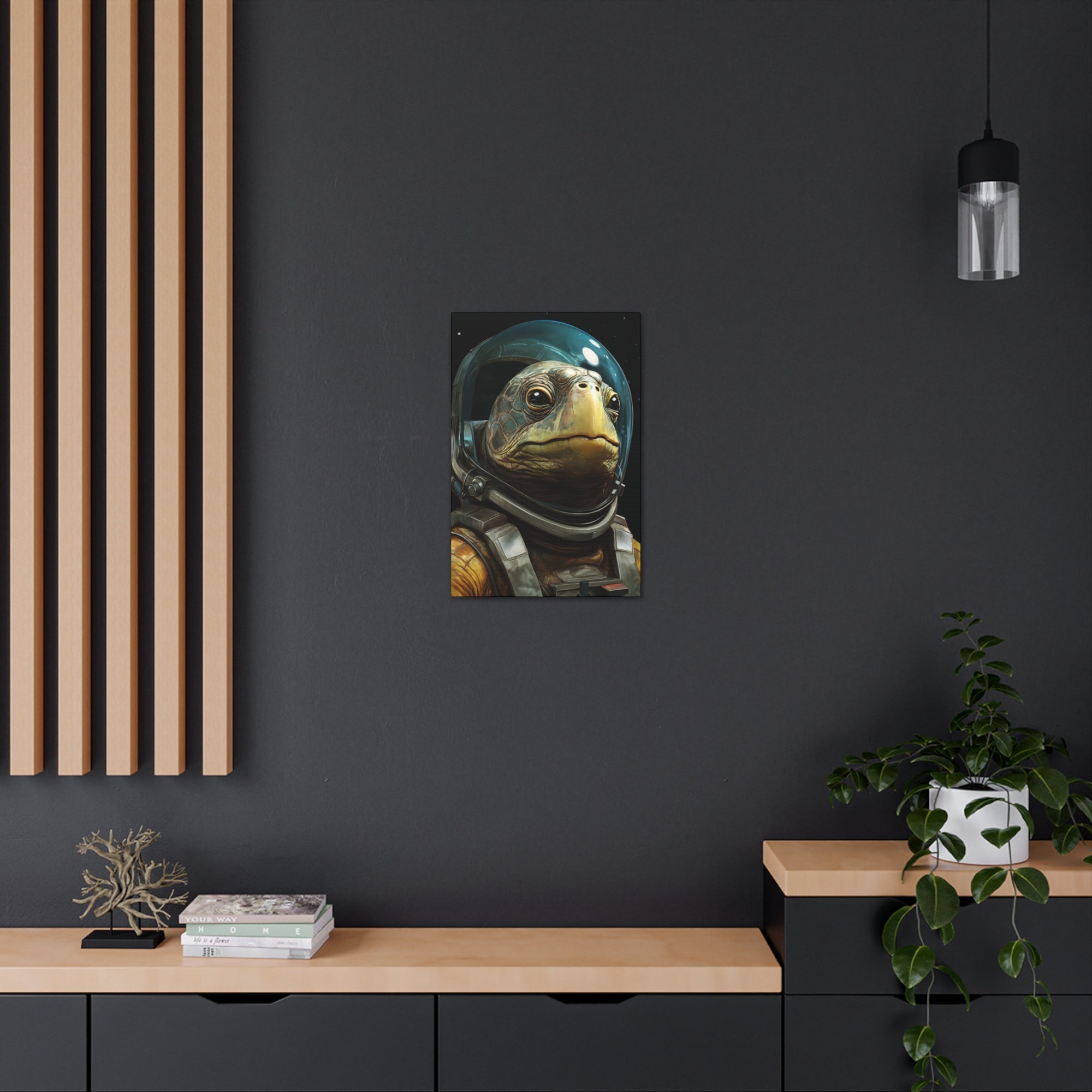 AstroTurtle 1 Canvas Wall Art - SynthFrame