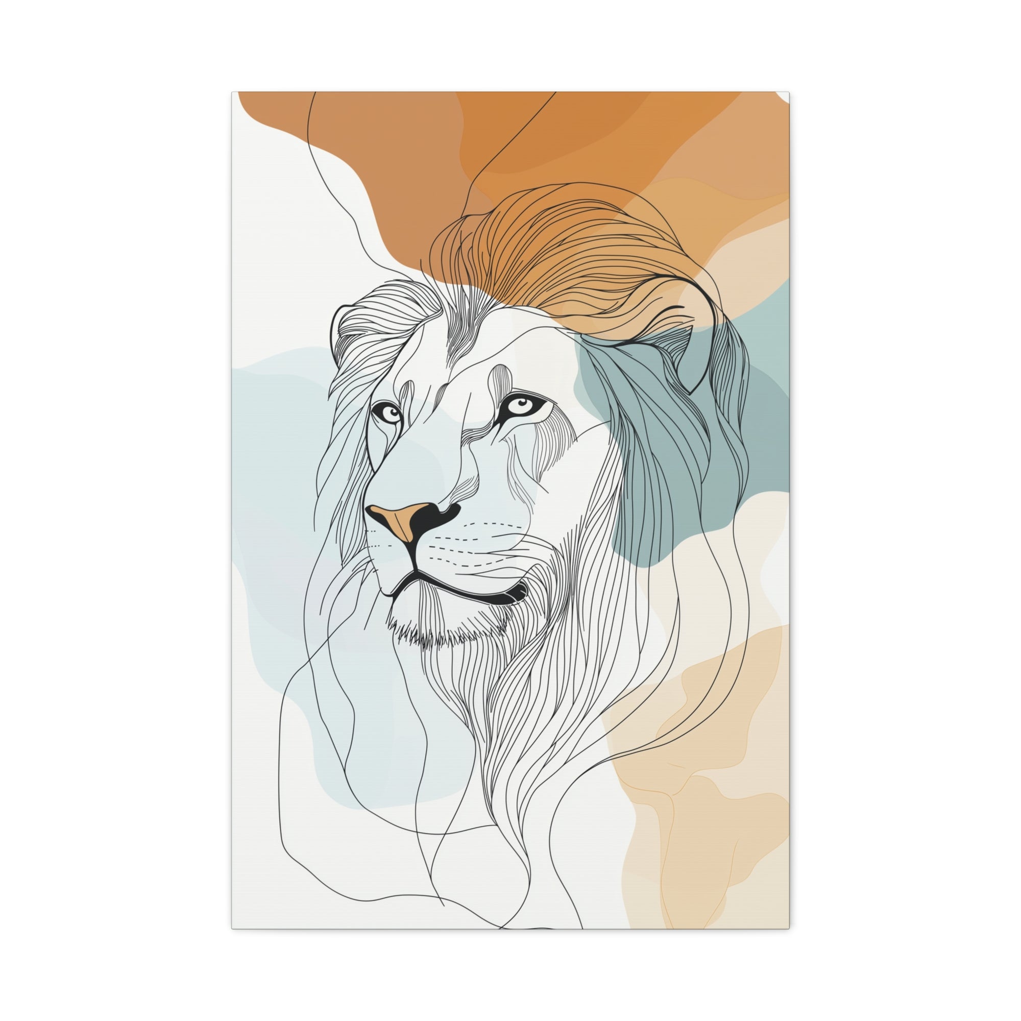 Essence of Lion Canvas Wall Art - SynthFrame