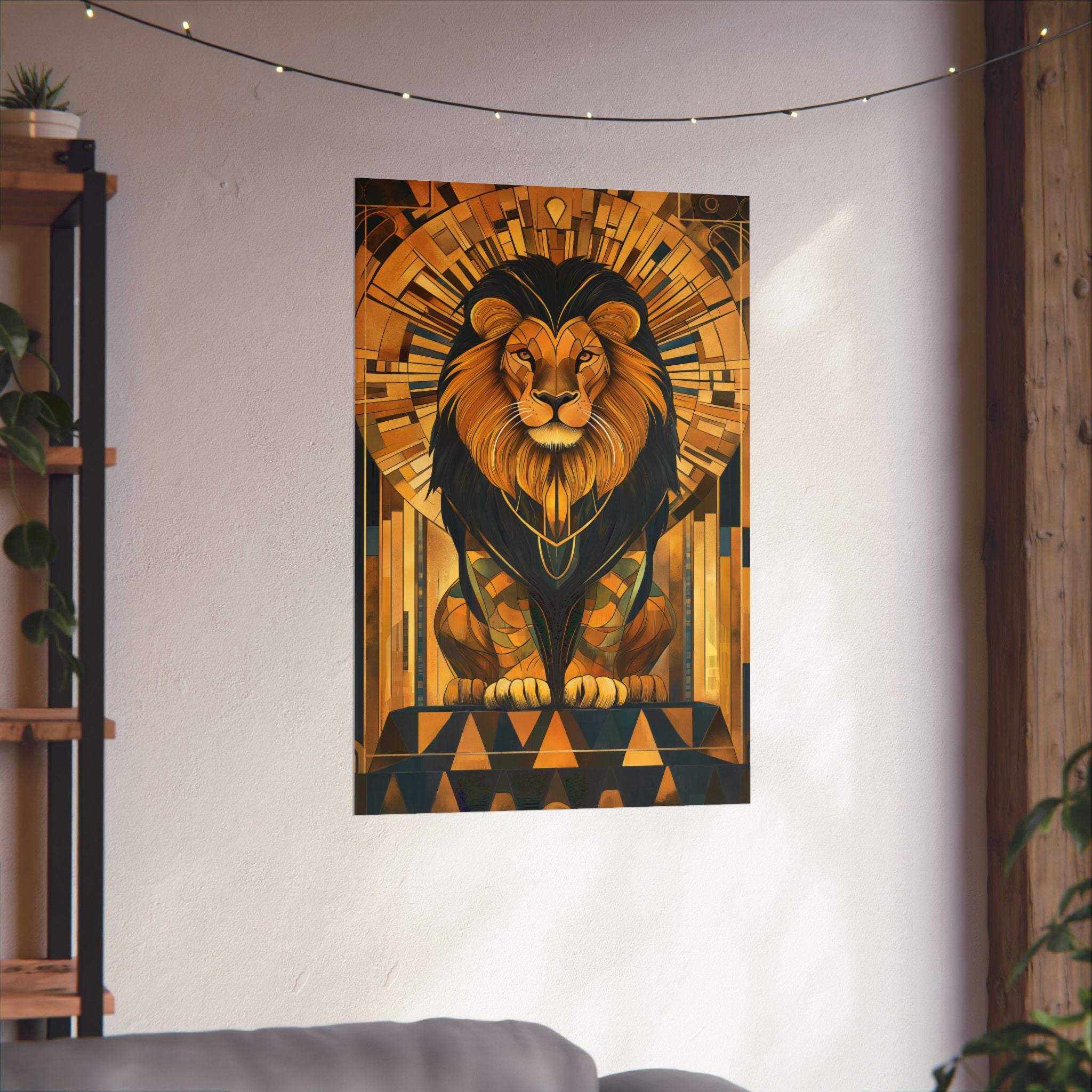 Gilded Lion Poster