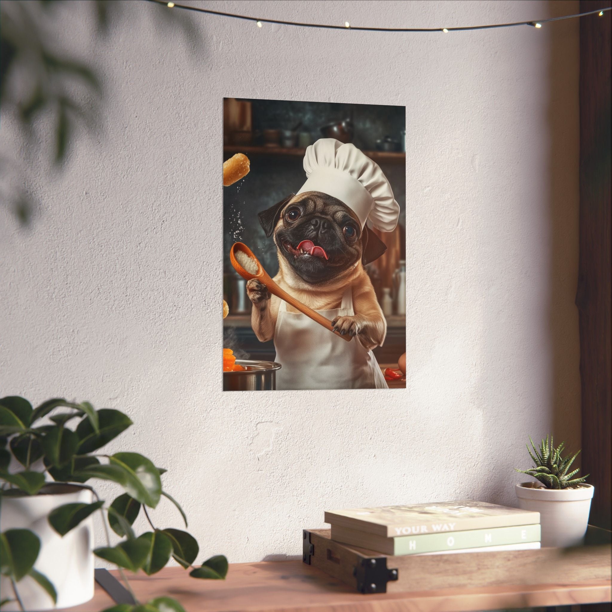 Chef Pug Poster