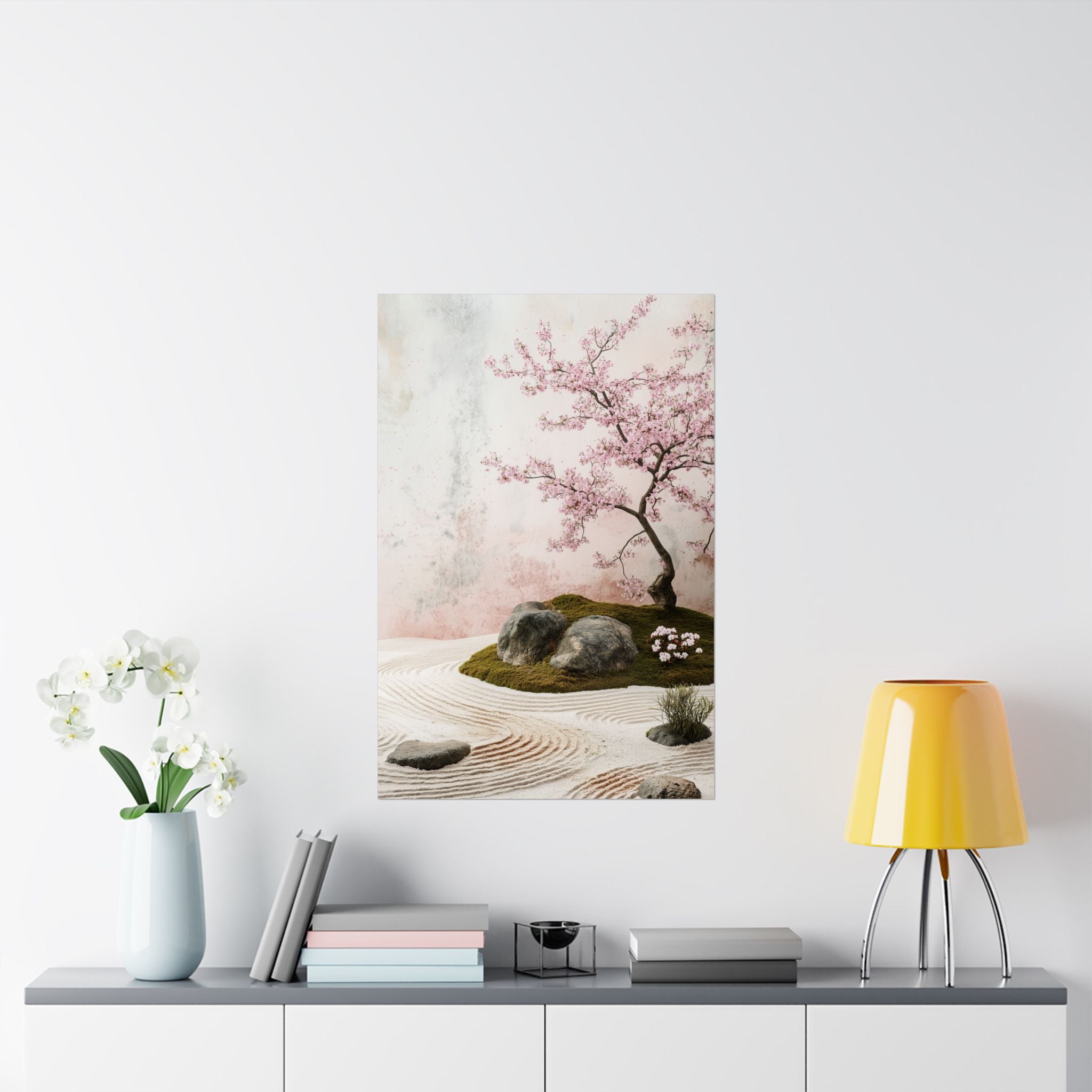 Zen Japanese Garden Poster Wall Art - SynthFrame