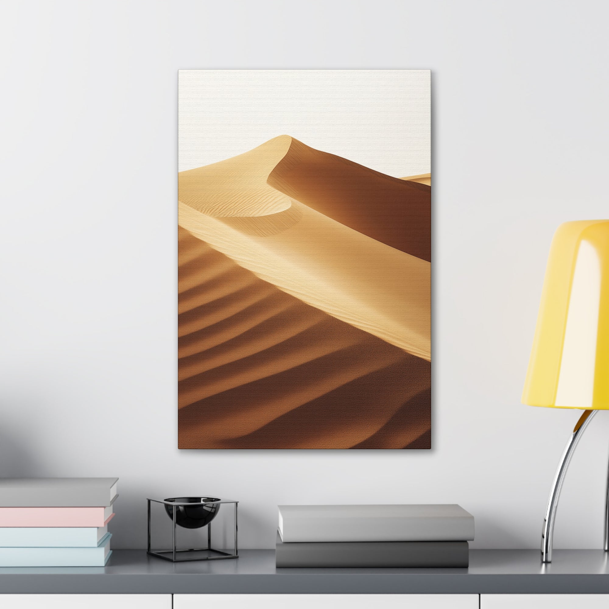 Minimalist Desert Dunes Canvas Wall Art - SynthFrame