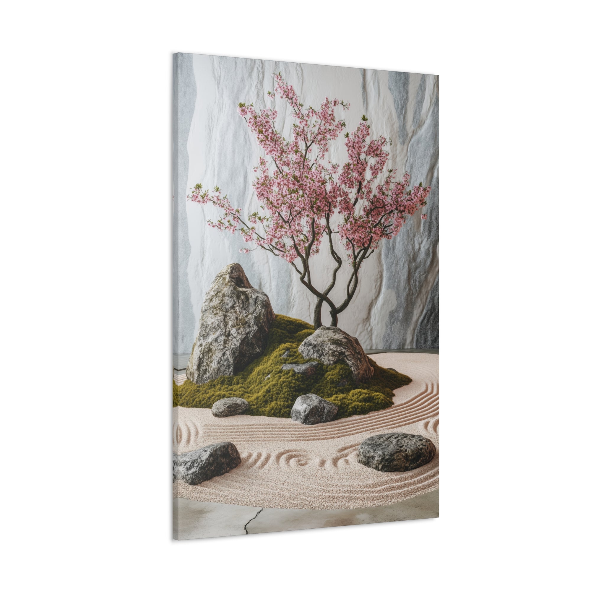 Zen Japanese Garden Canvas Wall Art - SynthFrame