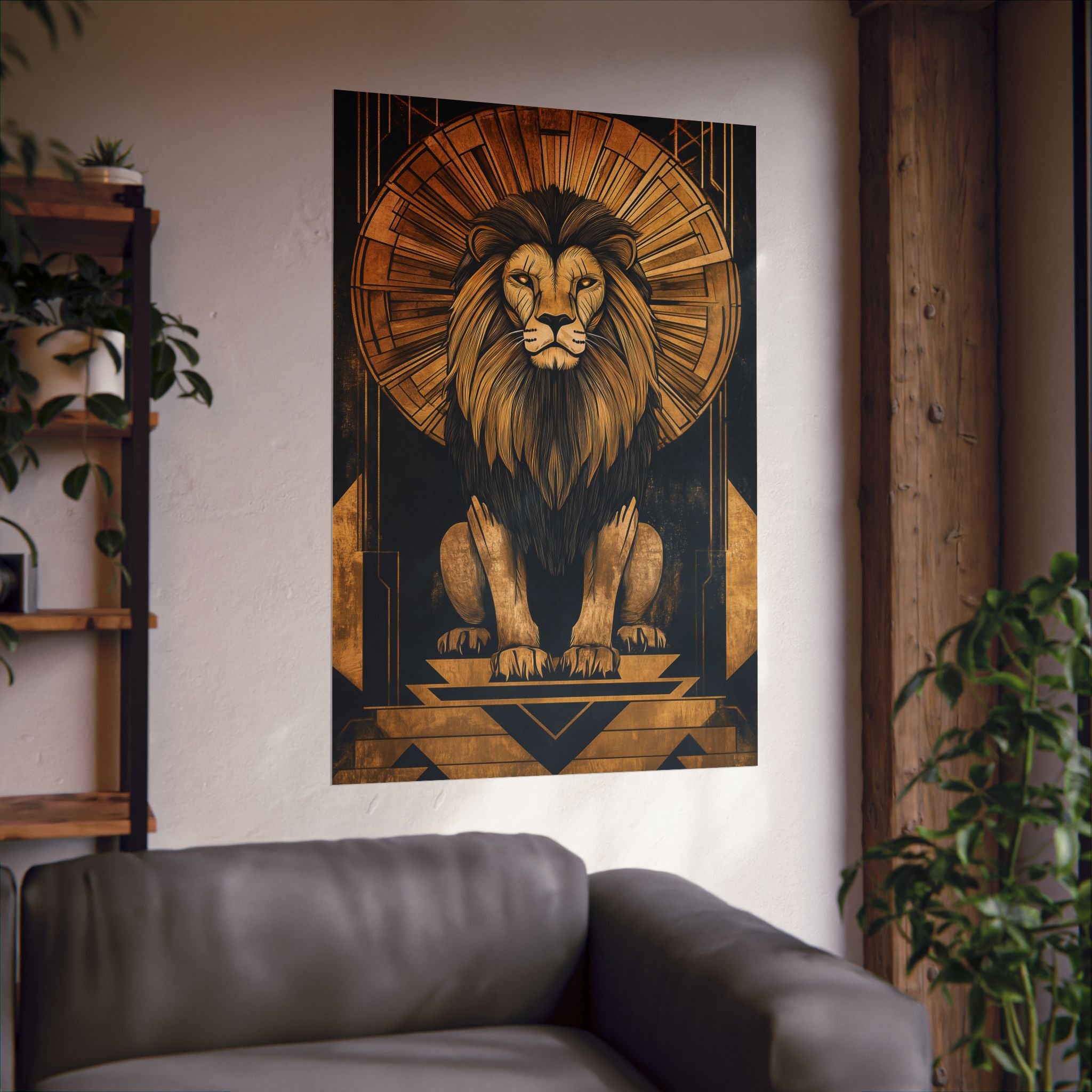 Gilded Lion Poster