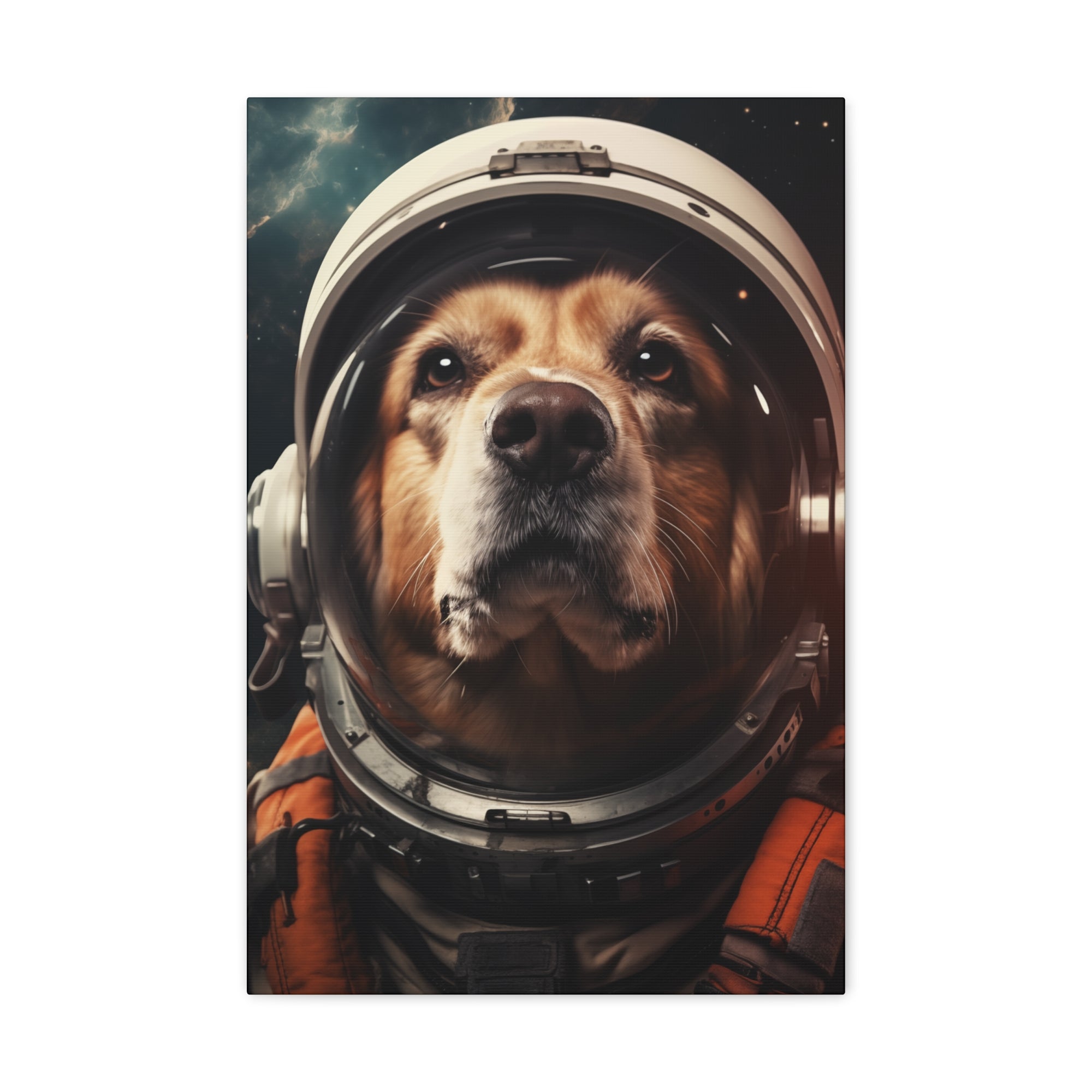 AstroDog 1 Canvas Wall Art - SynthFrame